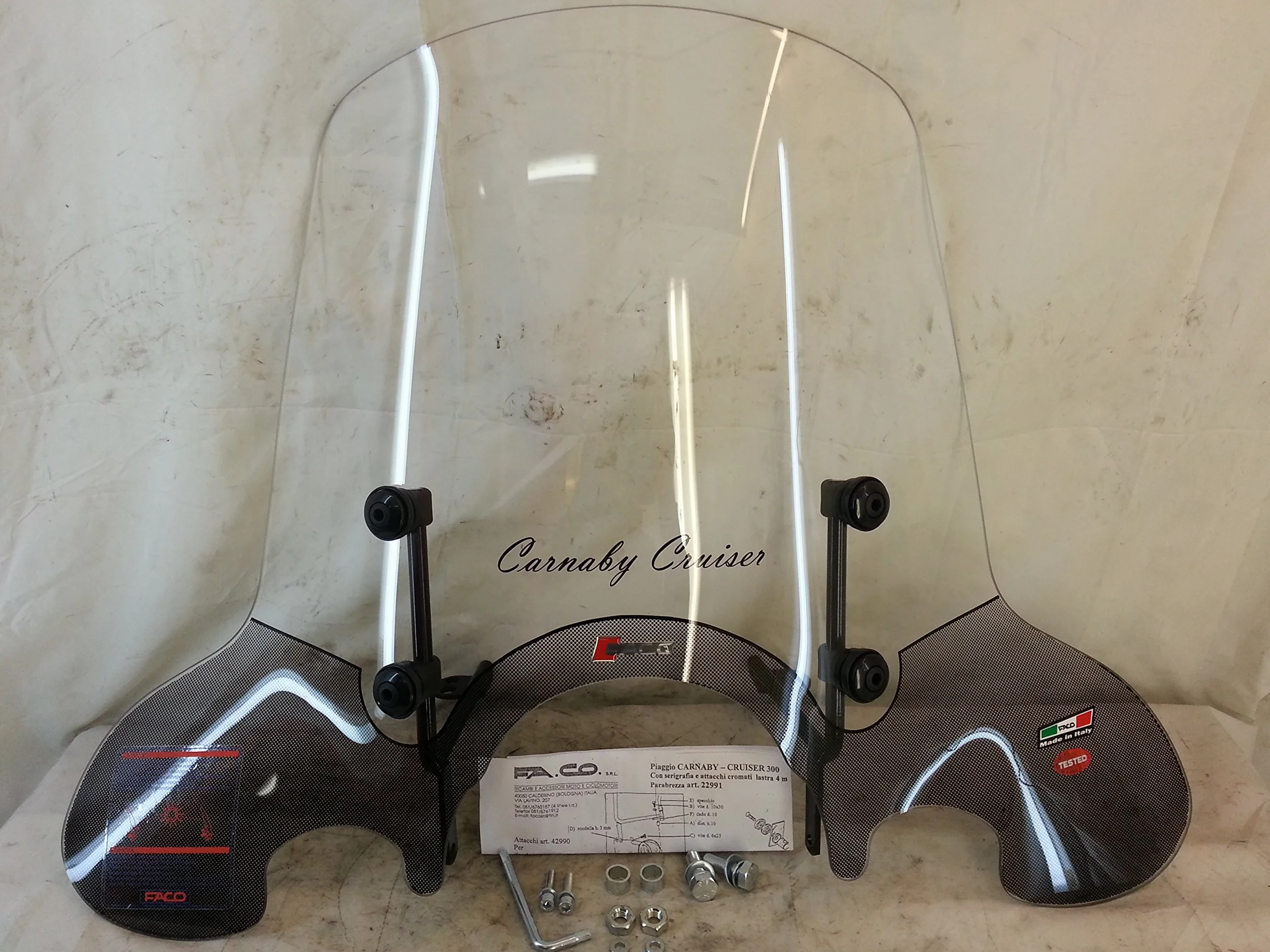 Szyba przednia GILERA PIAGGIO CARNABY-CRUISER 300 ART.22993 4 mm