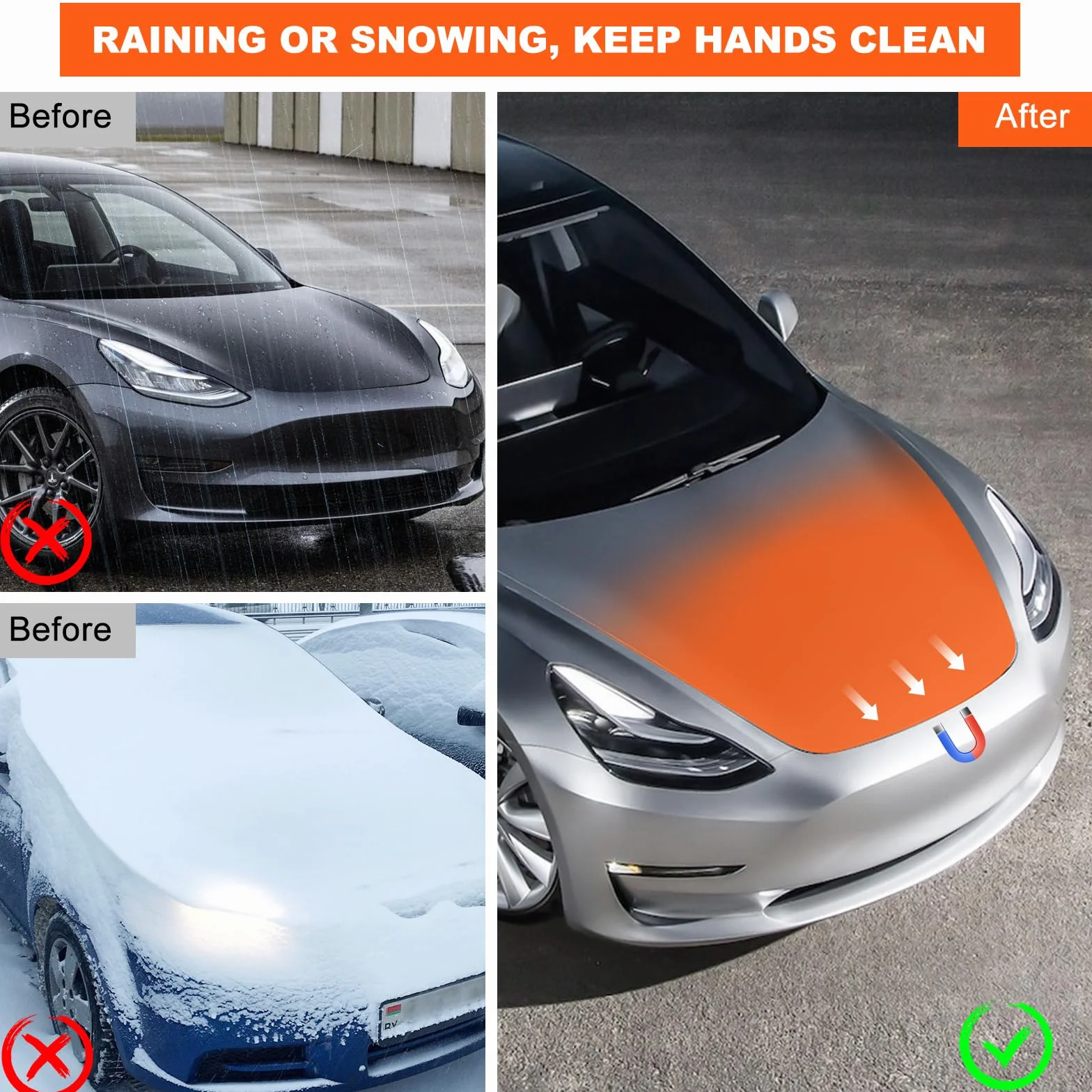 Power Frunk Soft Closing do Tesla Model Y 2021-2024, Elektryczna Osłona Automatycznego Zamykania