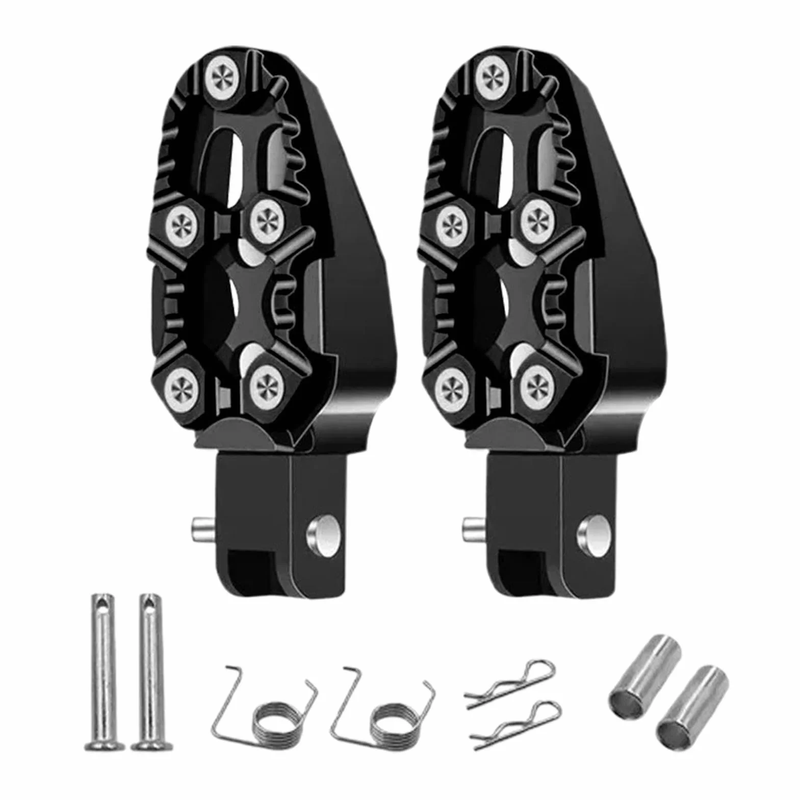 Podnó?ki do motocykli, podnó?ków motocyklowych, antypo?lizgowe tylne peda?y, cz? ?ci do sportów motorowych ze stopu aluminium, nak?adka peda?y do d?ugich podró?y motocyklowych