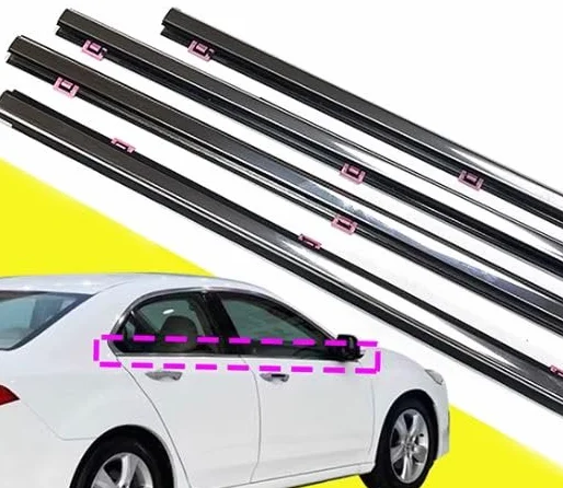 Chromowany Profil Okienny 4SZT Pas Uszczelniający Zewnętrzny Kompatybilny z Honda Accord VIII (CU1,2,3) 2008-2015