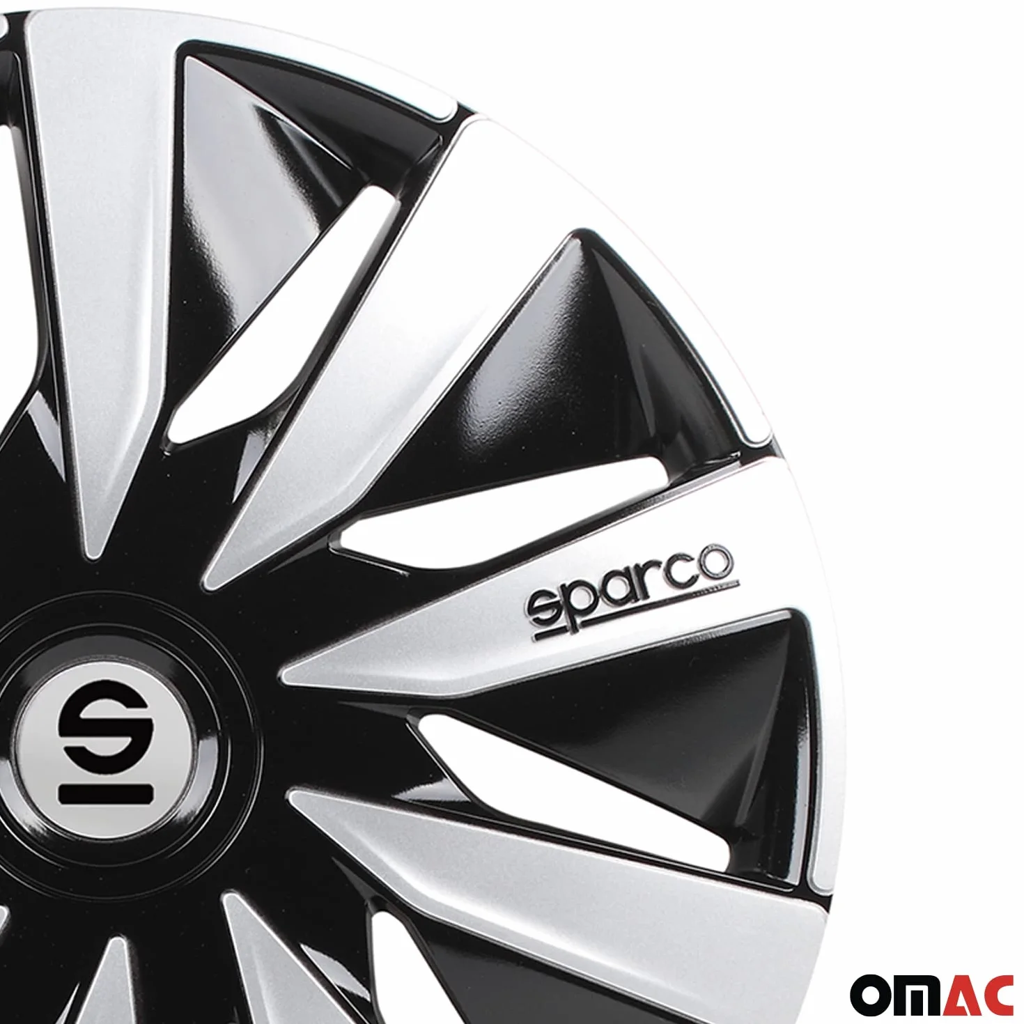 Sparco Komplet Pokrowców Na Koła 4 Koła 16" Cala Lazio SPC1691BKSV Czarny Srebrny