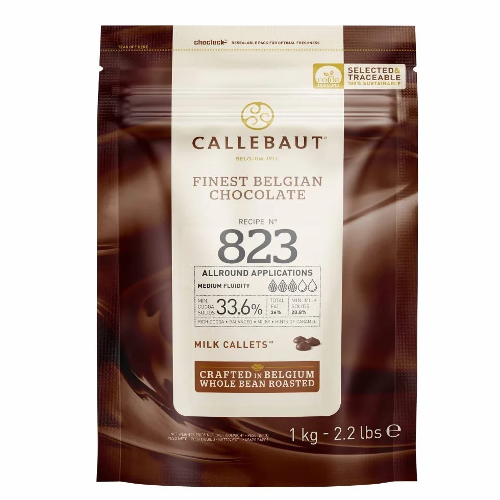 Czekolada mleczna CALLEBAUT 33,6% kakao 1 kg