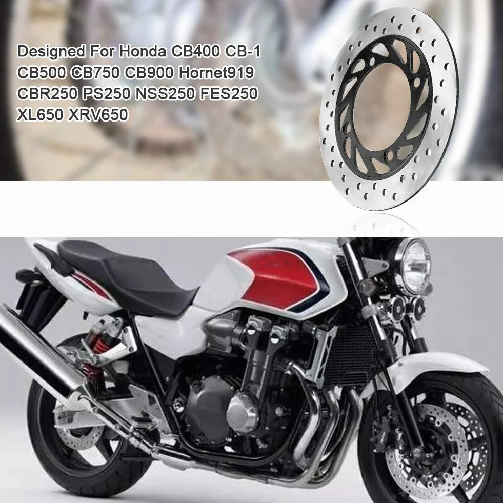 Tarcza Hamulcowa, 240mm Okrągła Tylna Tarcza Hamulcowa Motocykla do CB400 CB-1 CB500 CB750 CB900 Hornet919 do Tarczy Hamulcowej Cb 500 Pc32 Tarcza Hamulcowa Hamulec Tarczowy Hamulec Tarczowy Motocykl
