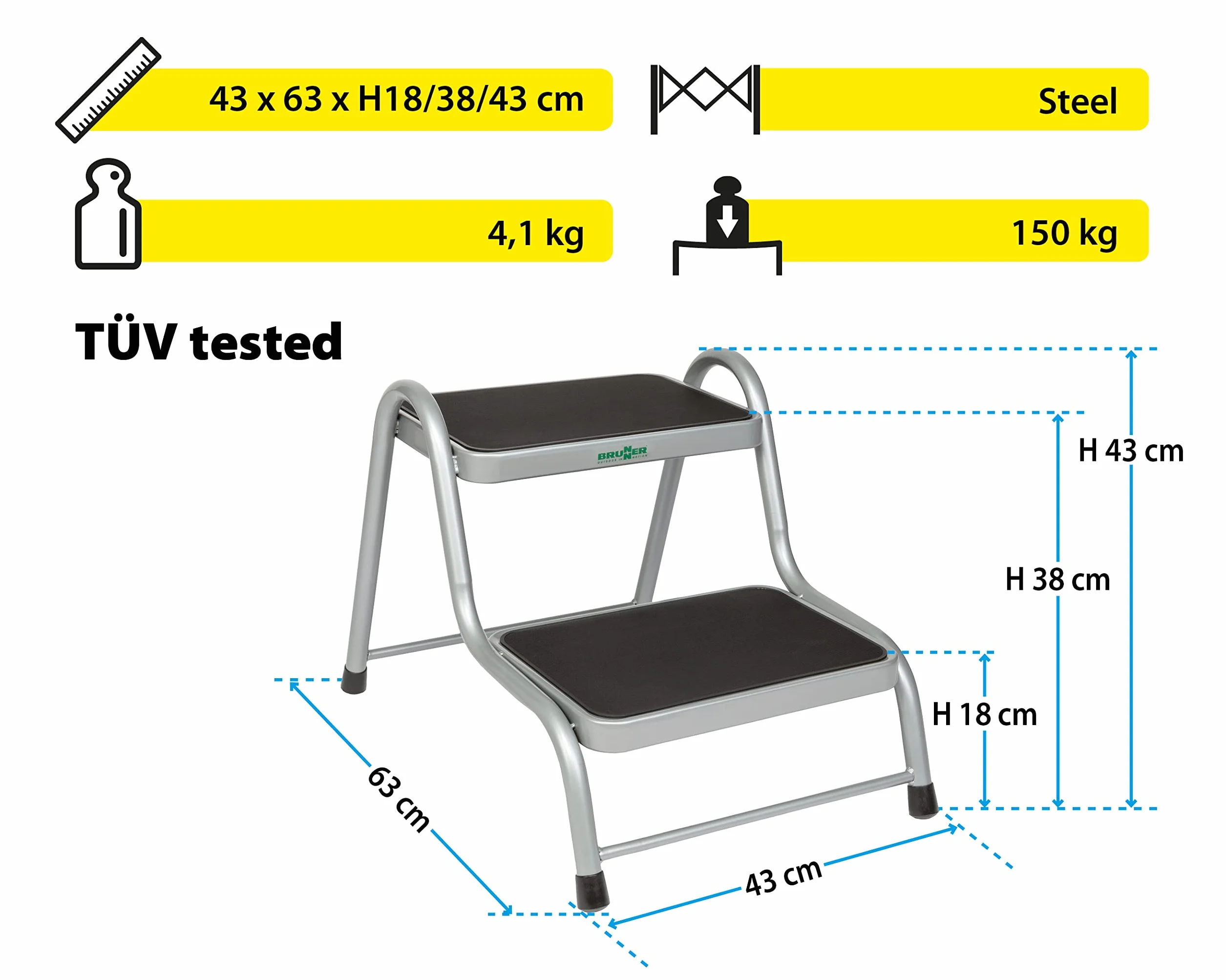 Brunner 7225136N Krok Produkty kempingowe, King Step Double