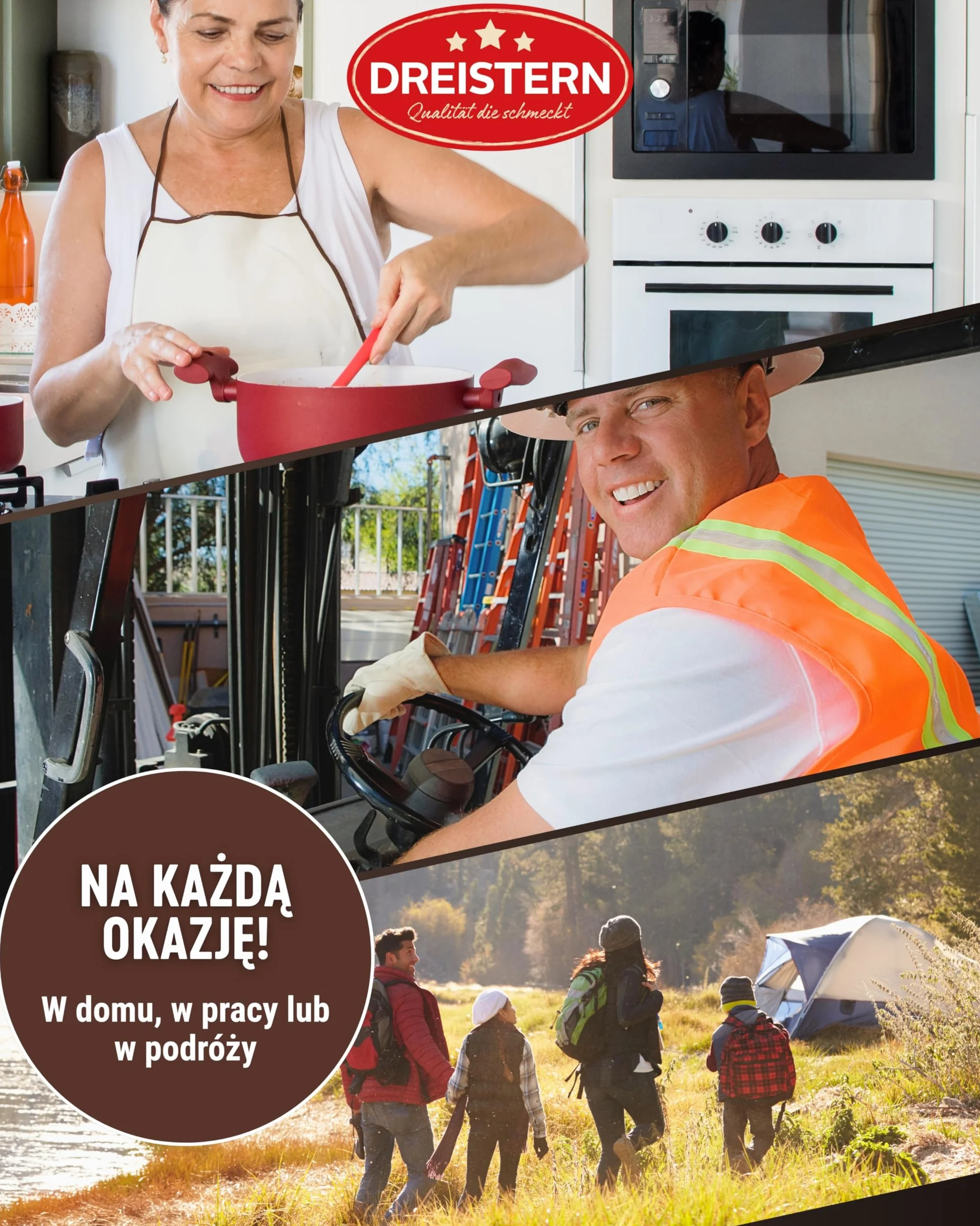 DREISTERN Gulasz z Soczewicy z Kiełbasą Wiedeńską (w Plastrach), Gotowy Posiłek, w Blaszanym Pudełku, Jakość, Która Dobrze Smakuje