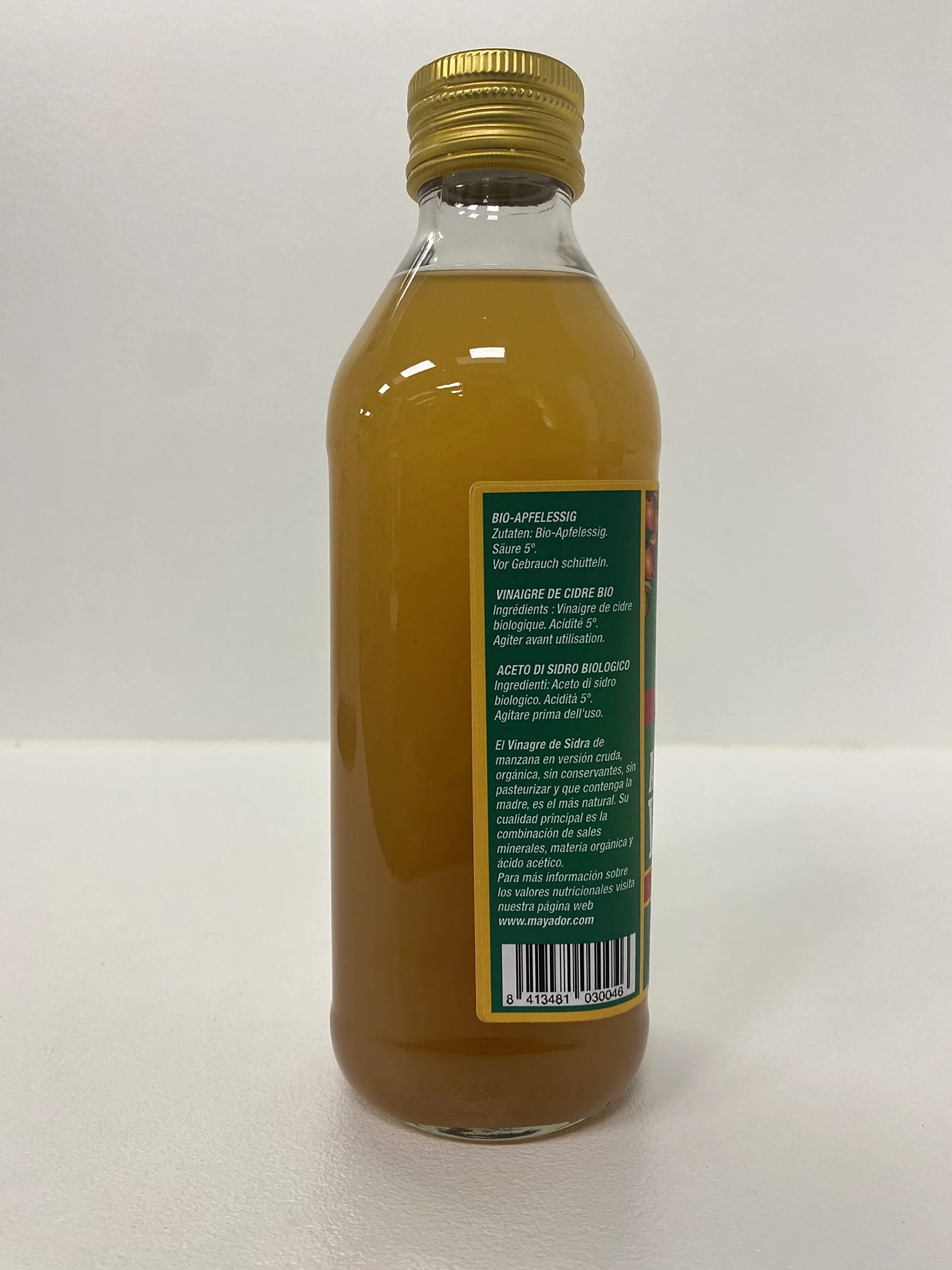 M. Busto - Organiczny ocet jabłkowy - Apple Cider Vinegar - ekologiczny niepasteryzowany z matką koszerną - od 1939 roku (6 x 500 ml)