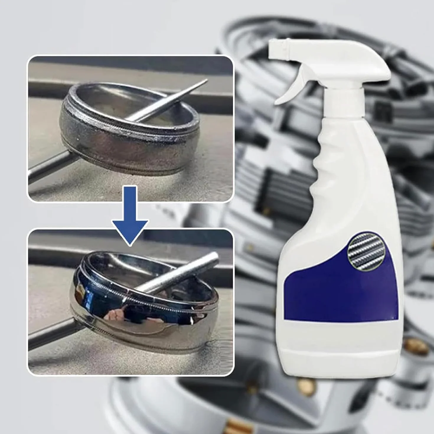 Wytrzymały metalowy odrdzewiacz, Acssart środek do usuwania rdzy, spray do usuwania rdzy, skutecznie usuwa rdzę z powierzchni metalowych do metalu, samochodu, stali (120 ml - 2 szt.)