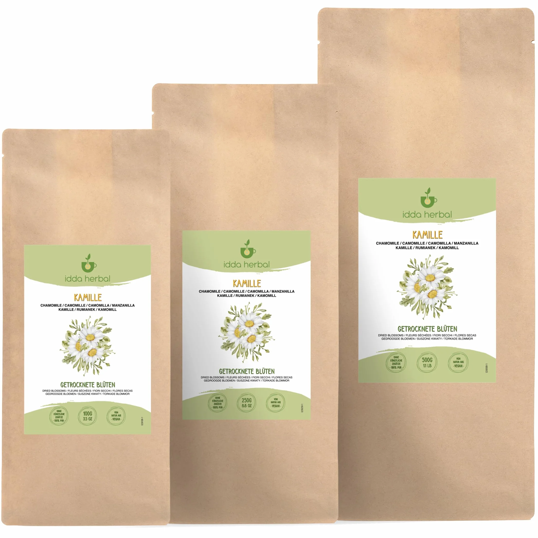 IDDA Herbal Herbata Rumiankowa 100g Całe Kwiaty Rumianku