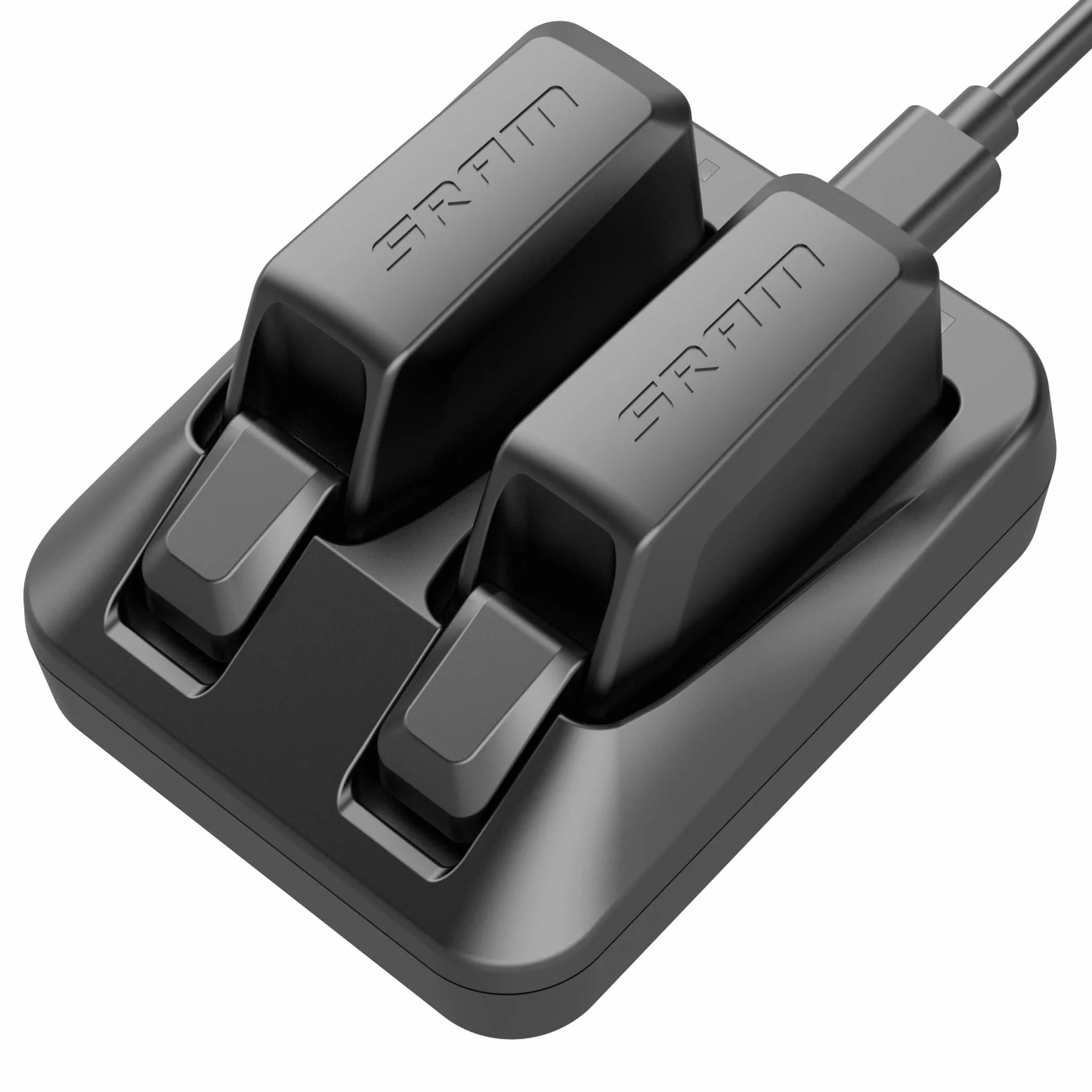 Dwuportowa ładowarka do baterii Sram AXS/eTap Red Force Rival GX Eagle, obie baterie można szybko ładować jednocześnie, urządzenie jest dostarczane z USB C