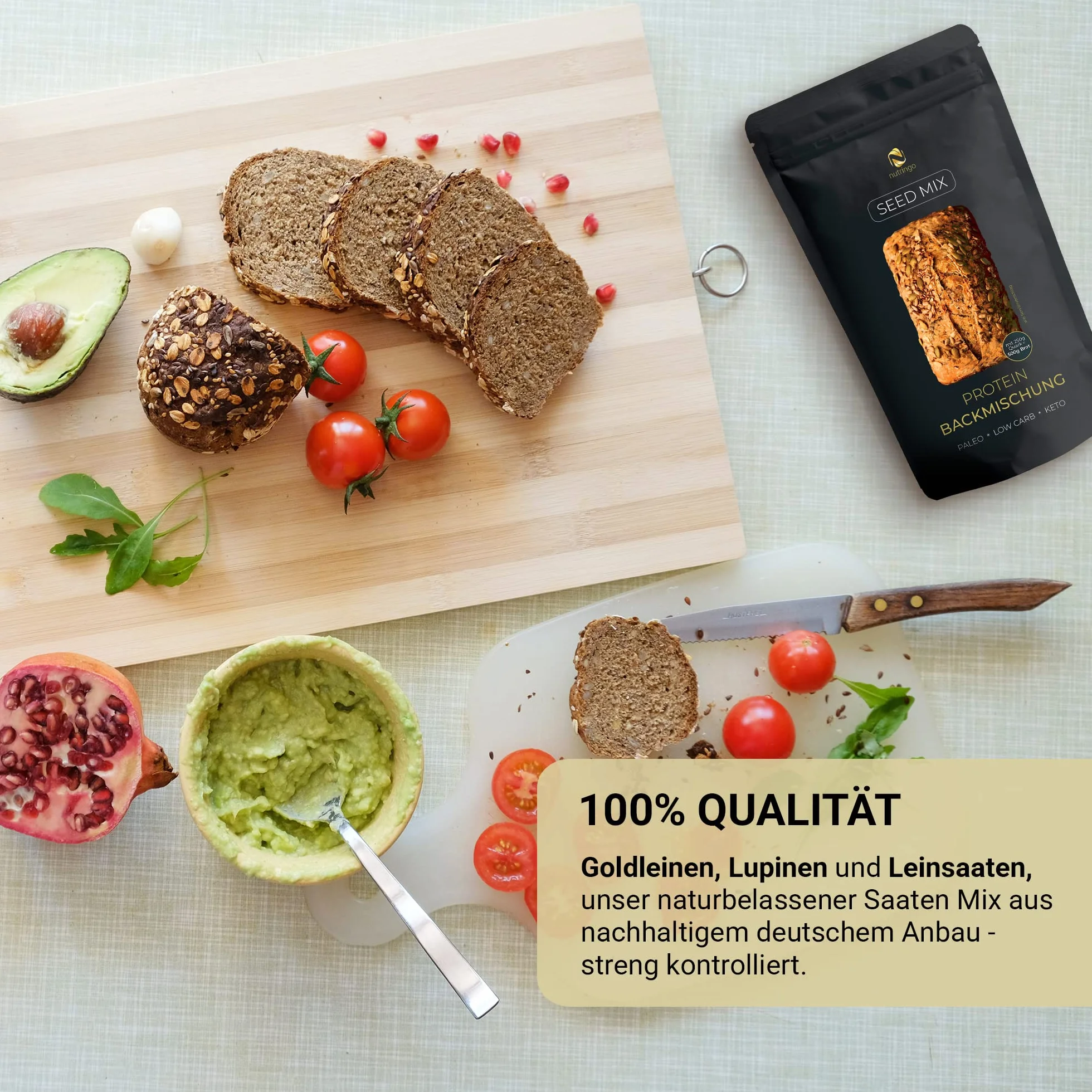Mieszanka Do Wypieku Chleba Białkowego 20% Białka 2kg Bezglutenowy Paleo Keto