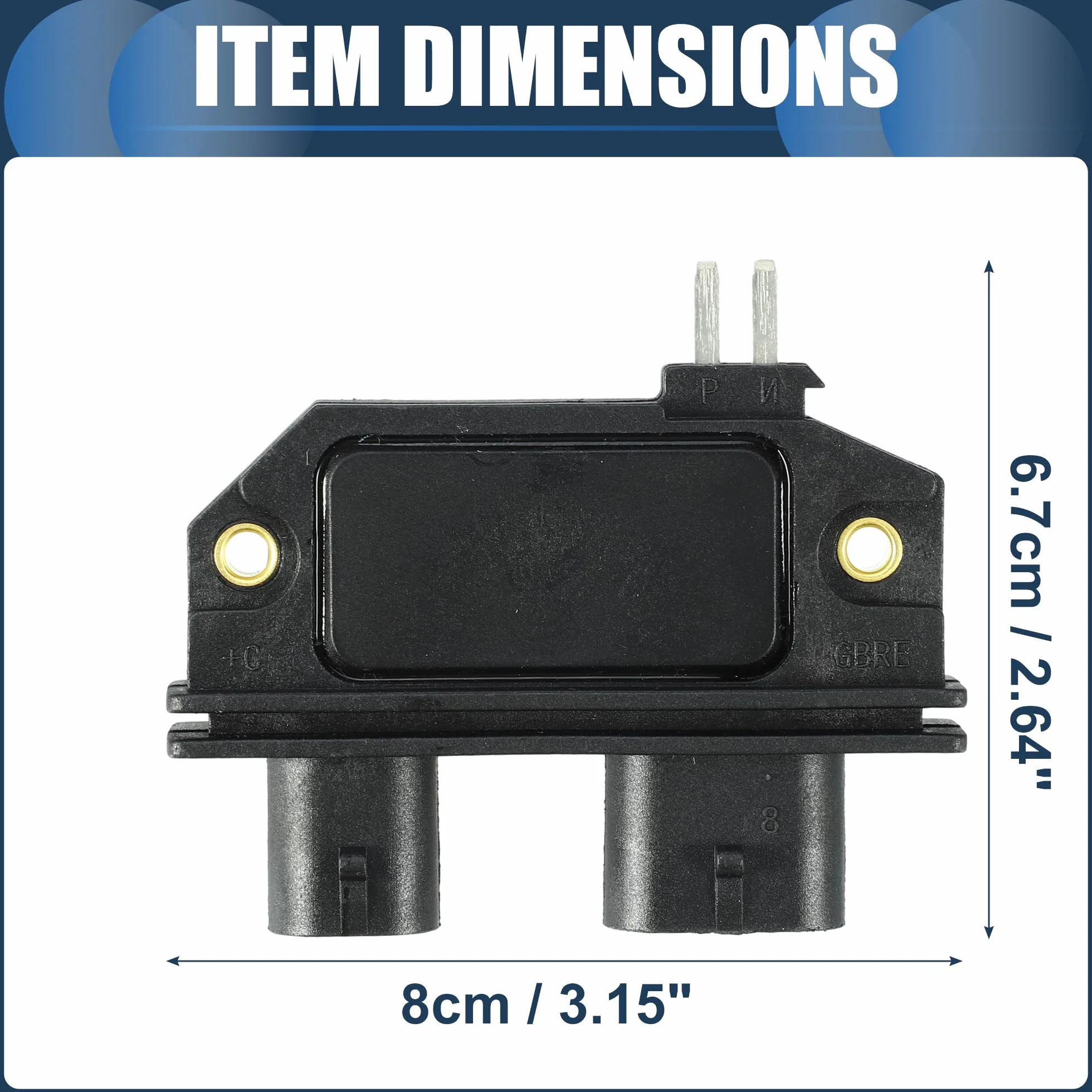 Moduł sterowania zapłonem, moduł sterujący zapłonu wewnętrznego nr 10469931 do GMC Sonoma V6 4.3L 91-95 do GMC Safari V6 4.3L 86-95 ABS, czarny, 1 sztuka