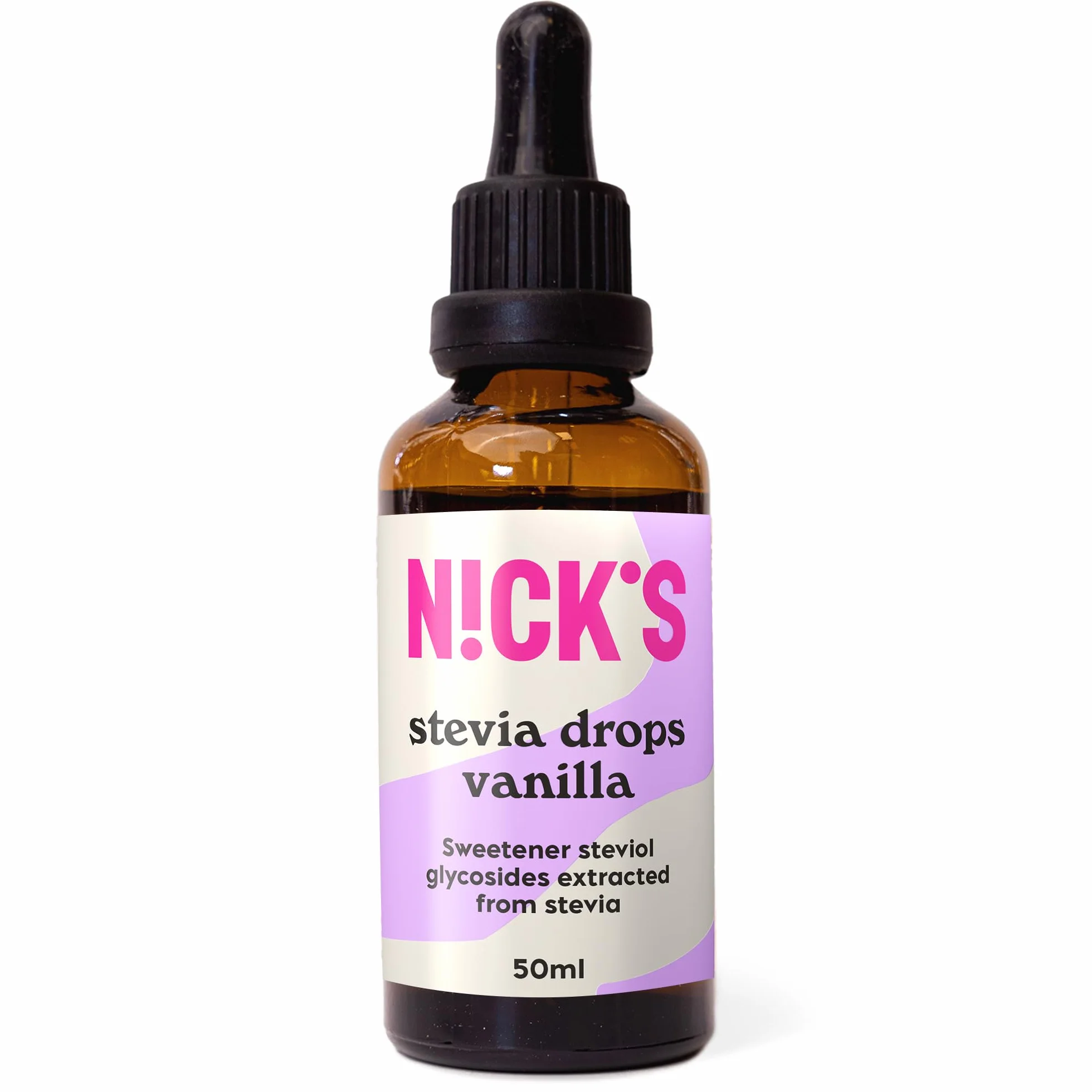 NICKS naturalne krople stewii waniliowy płynny słodzik 50 ml bez cukru zero kalorii keto