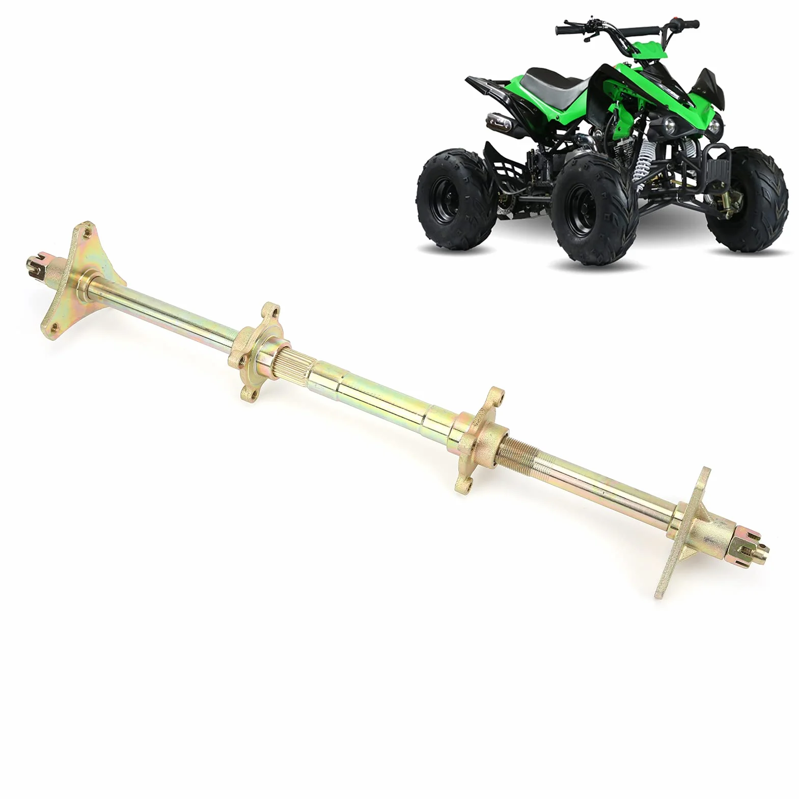 Zestaw Montażowy Tylnej Osi, Stalowy Zestaw Montażowy Tylnej Osi z Kołnierzem Piasty Koła Zębatego do ATV 50cc-110cc