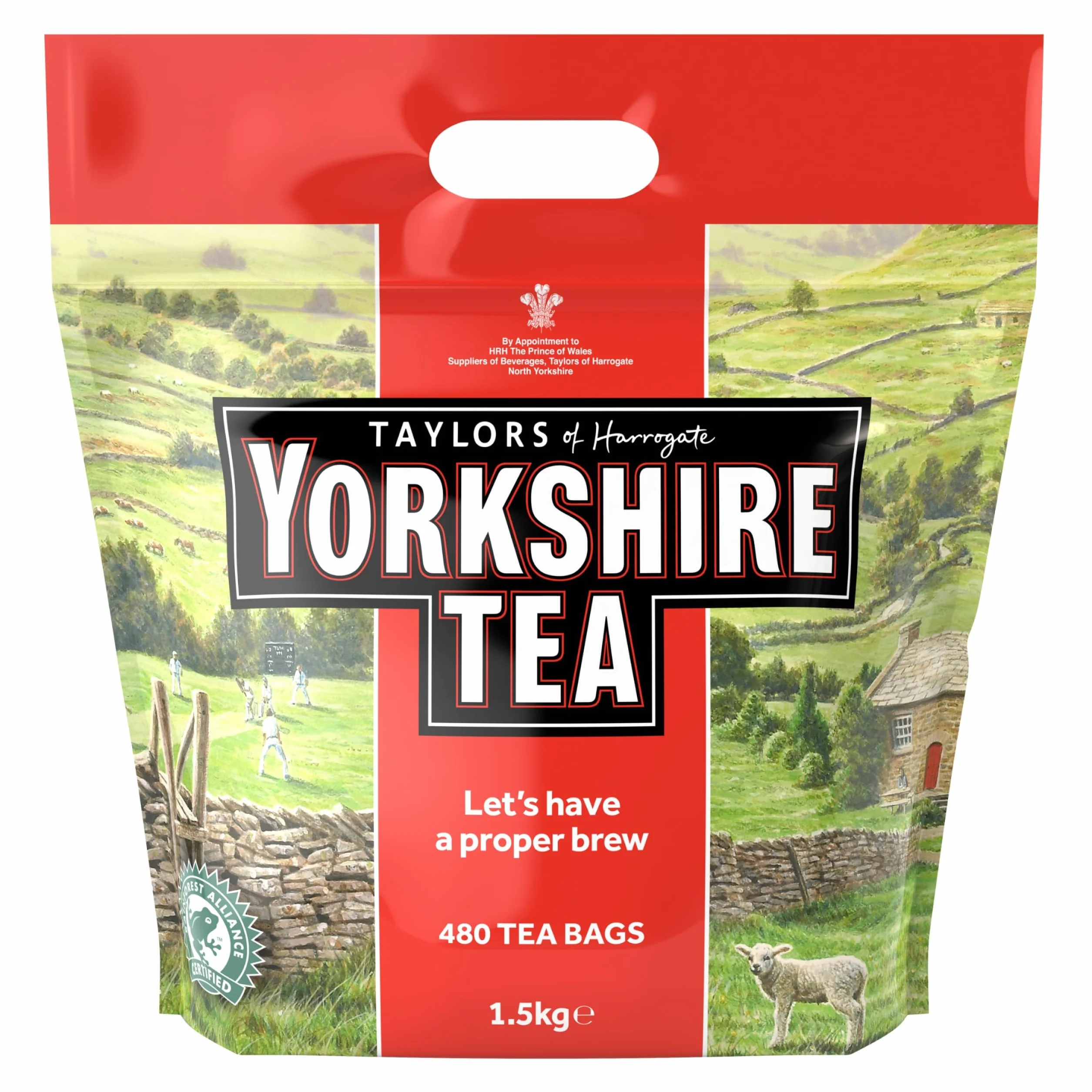 Yorkshire Tea Mocna Czarna Herbata Prawdziwa Angielska Mieszanka 480 Torebek