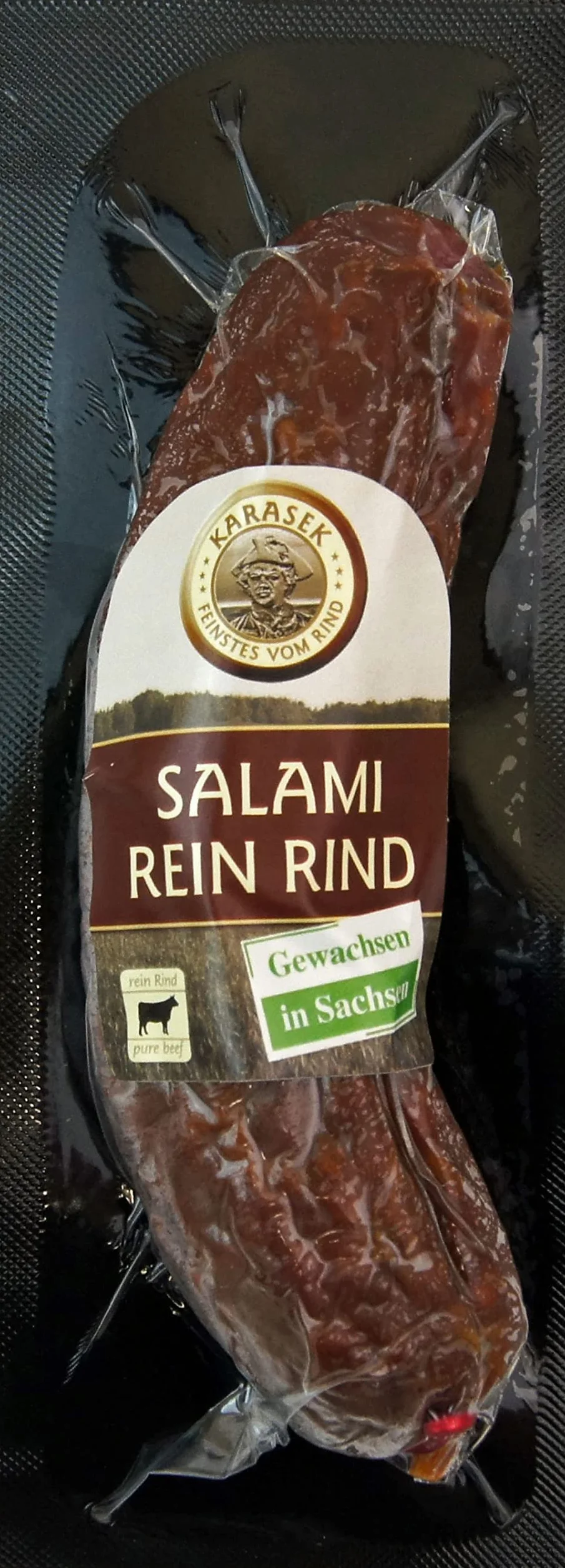 Salami wołowe cała kiełbasa w 100% regionalna wołowina | 2 salami wołowe do wędlin | wędzona kiełbasa wołowa | zawieszone salami wołowe z pieca wędzarniczego (wołowina salami całe 220 g)
