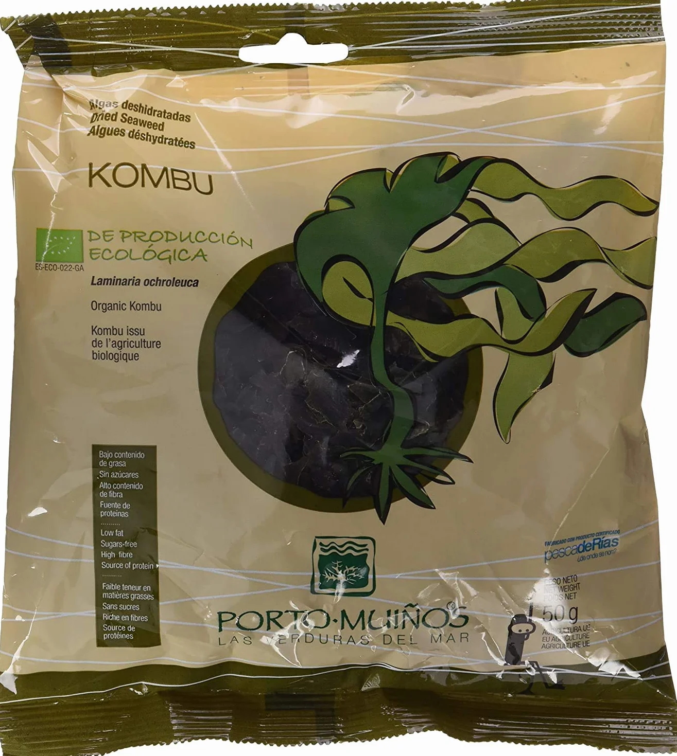 Kombu, suszone algi, 50 g