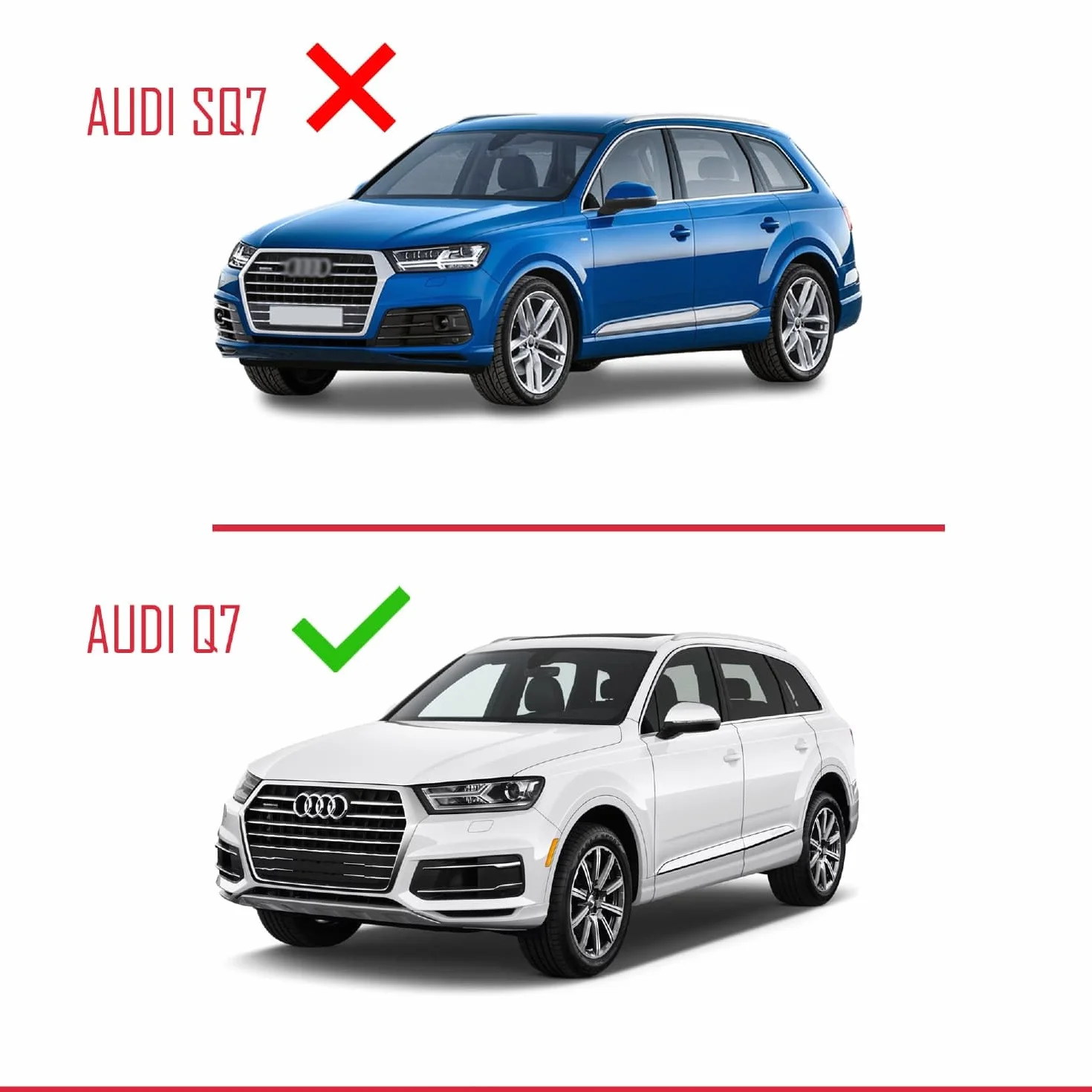 Bagażnik dachowy na relingi kompatybilny z Audi Q7 (4M) 2016-2024, model ACE-2, szary
