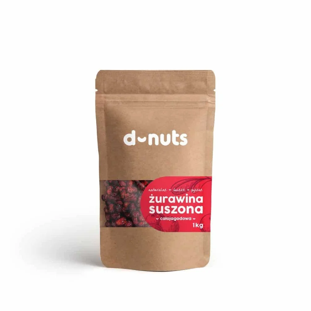 ŻURAWINA SUSZONA CAŁOJAGODOWA 1 KG