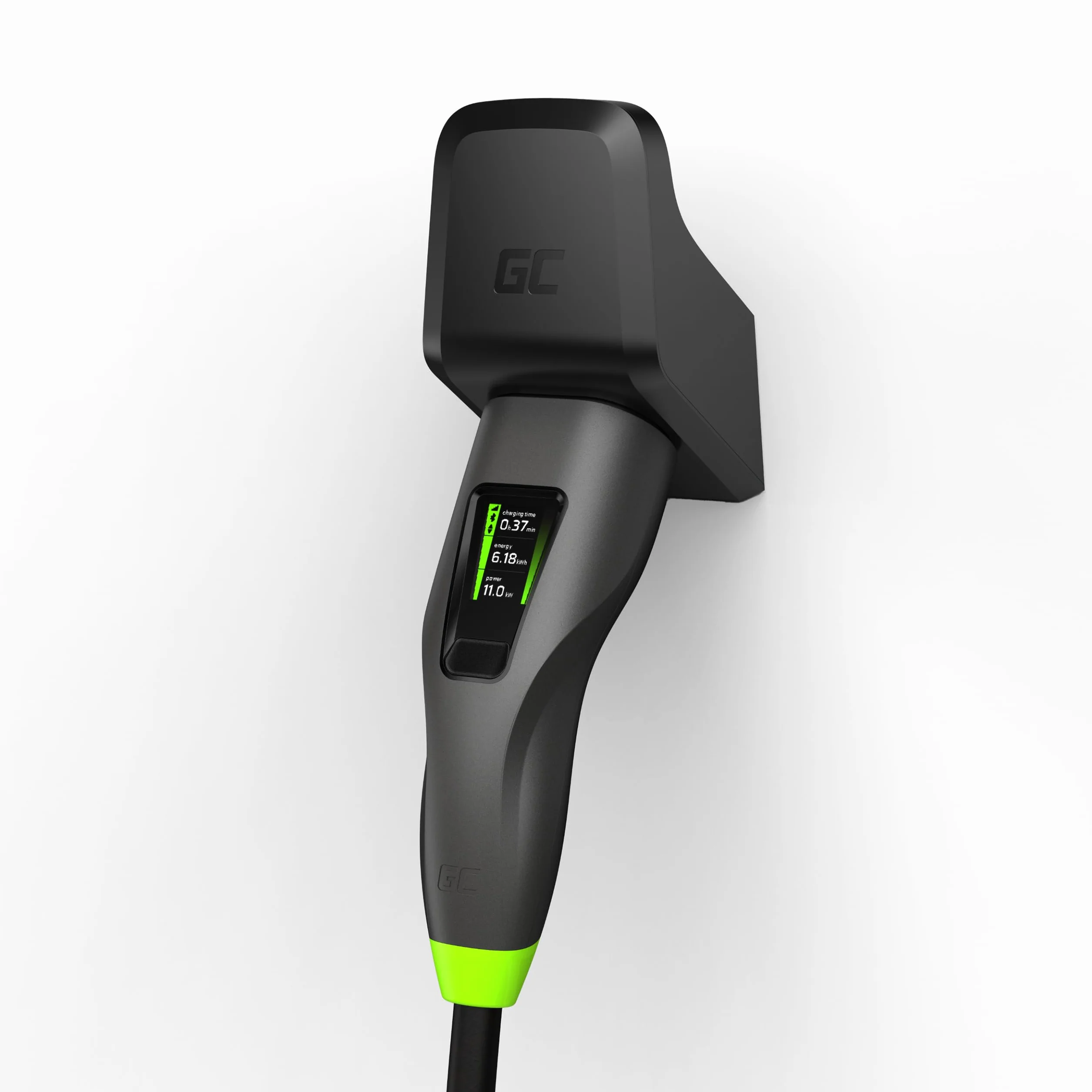 Green Cell Habu Holder – uchwyt ścienny do kabla ładującego EV, typ 2, do pojazdów elektrycznych, praktyczny uchwyt na kabel do zawieszenia i przechowywania, odporny na warunki atmosferyczne, nadaje