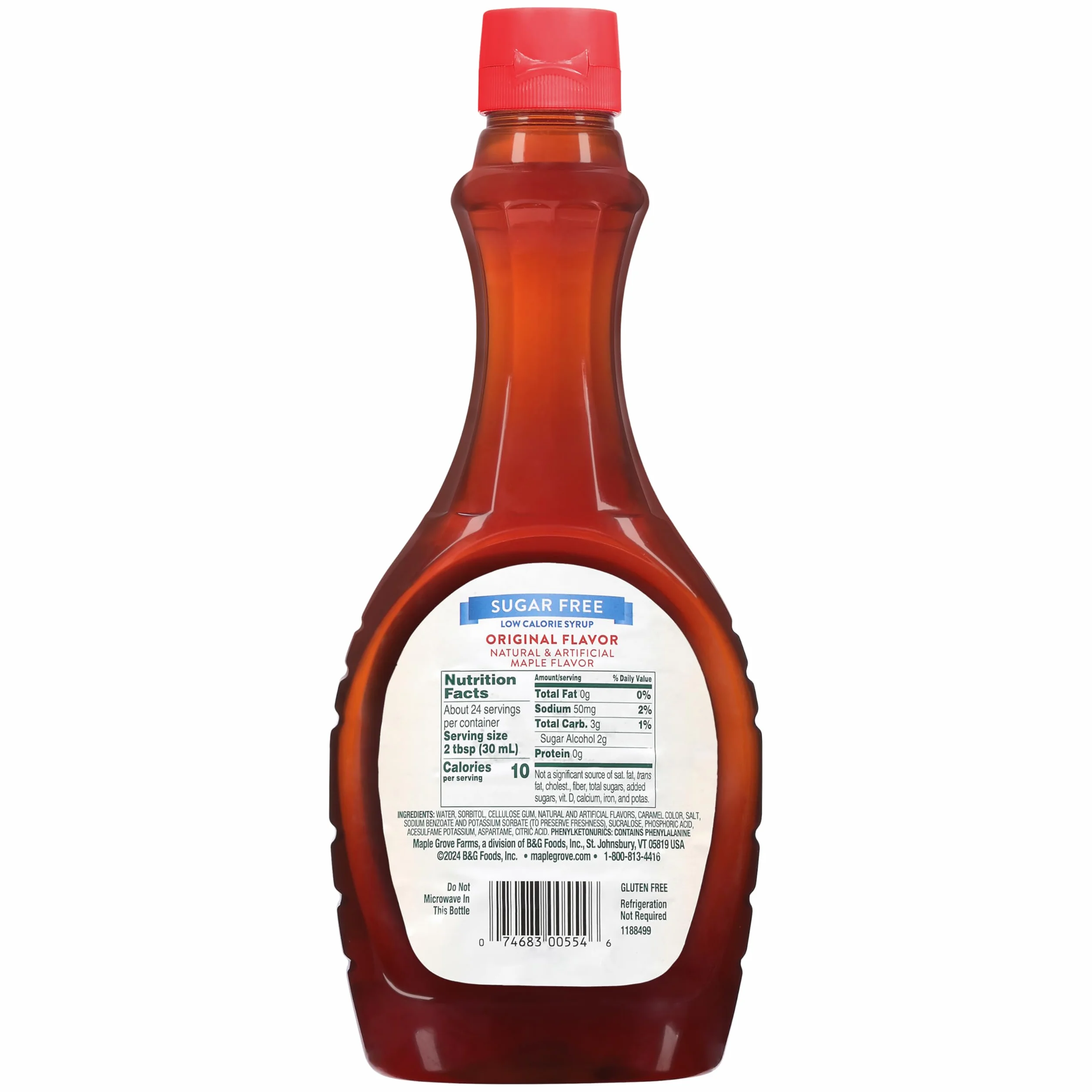 Maple Grove Farms Syrop klonowy bez cukru 710 ml syrop waflowy