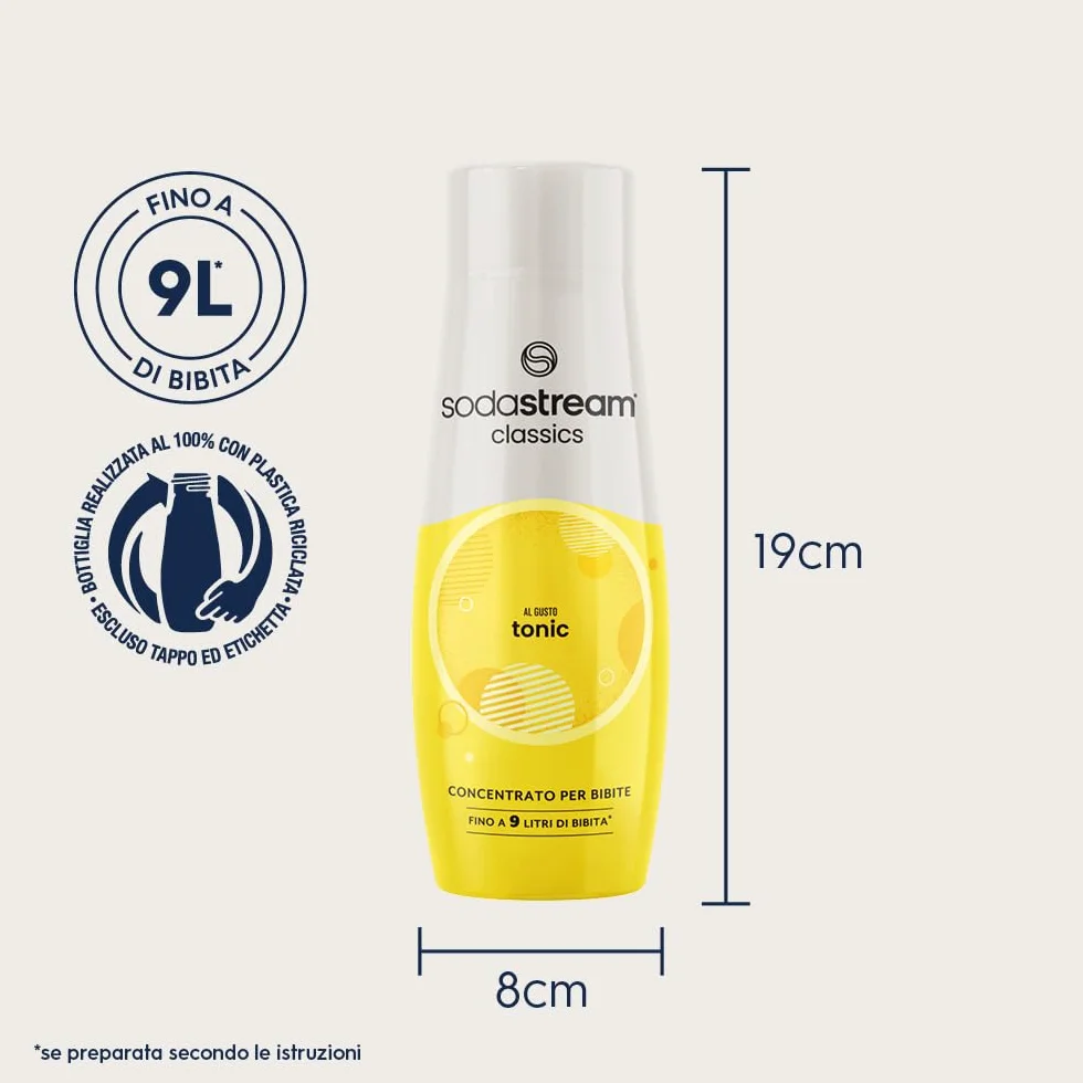 Sodastream SYROP DO SATURATORA TONIC KONCENTRAT TONIK 440ML NA 9L NAPOJU