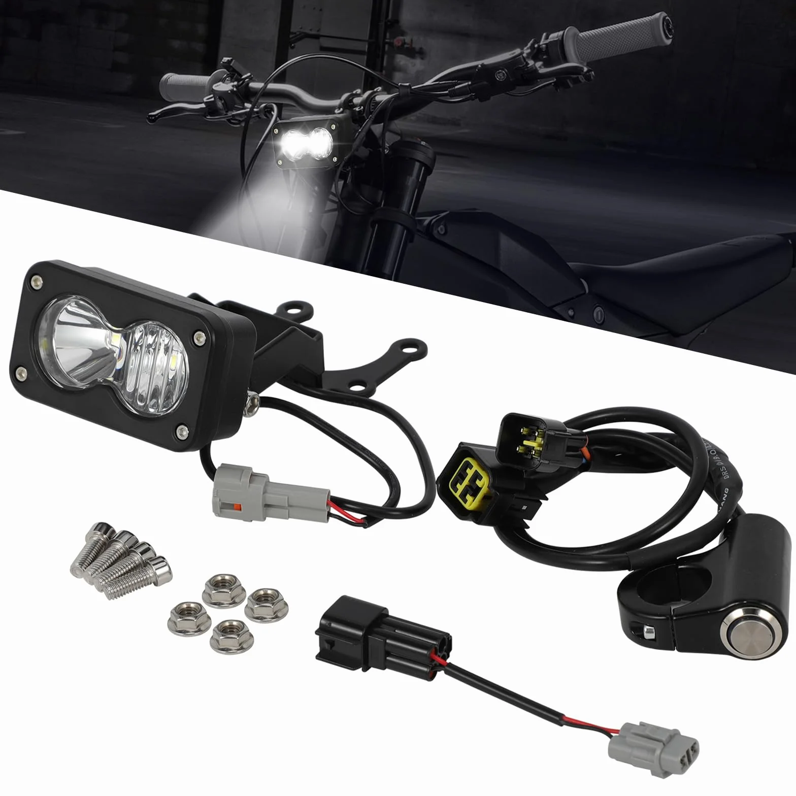 Feeli reflektor motocyklowy LED do motocykli LED z plug-and-play do Talarii MX3/Mx4/Mx5 Bright White