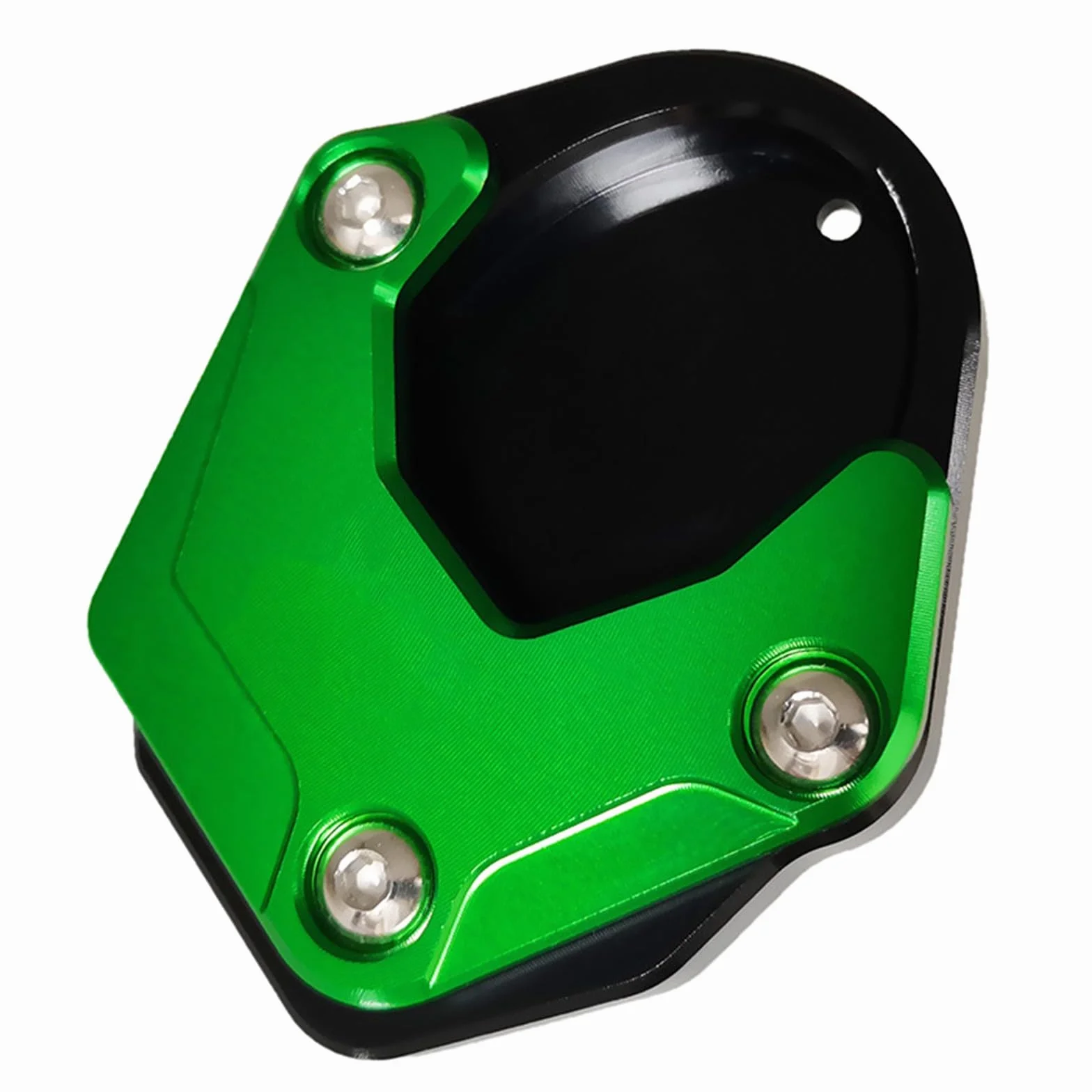 Kompatybilny z Kawasaki Z400 NINJA 400 Motocykl Podpórka Stopka Boczna Podpórka Przedłużenie Pad Zielony Stop Aluminium Motocyklowa Podpórka Płyta Podpórka Powiększ Przedłużacz Płyta Podporowa