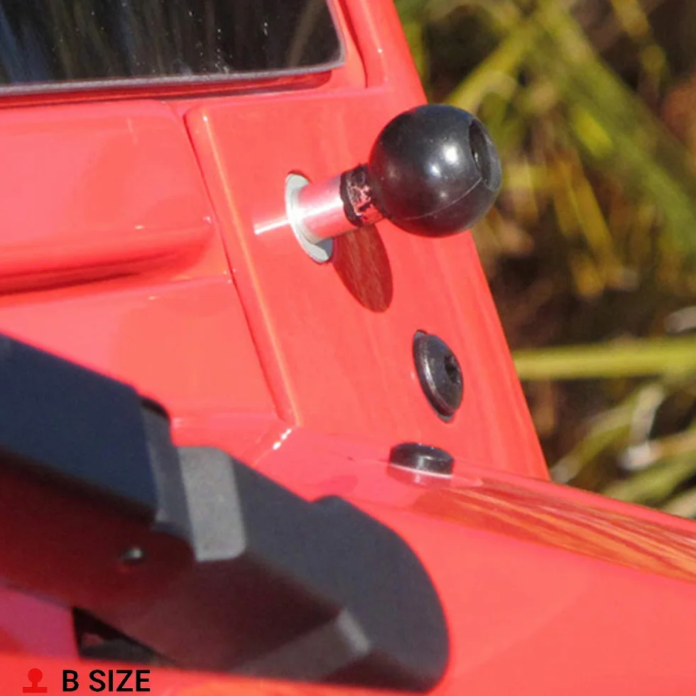 Ram Mount RAM-B-367U aluminiowy zacisk kierownicy motocyklowej ze śrubami M8, rozmiar B