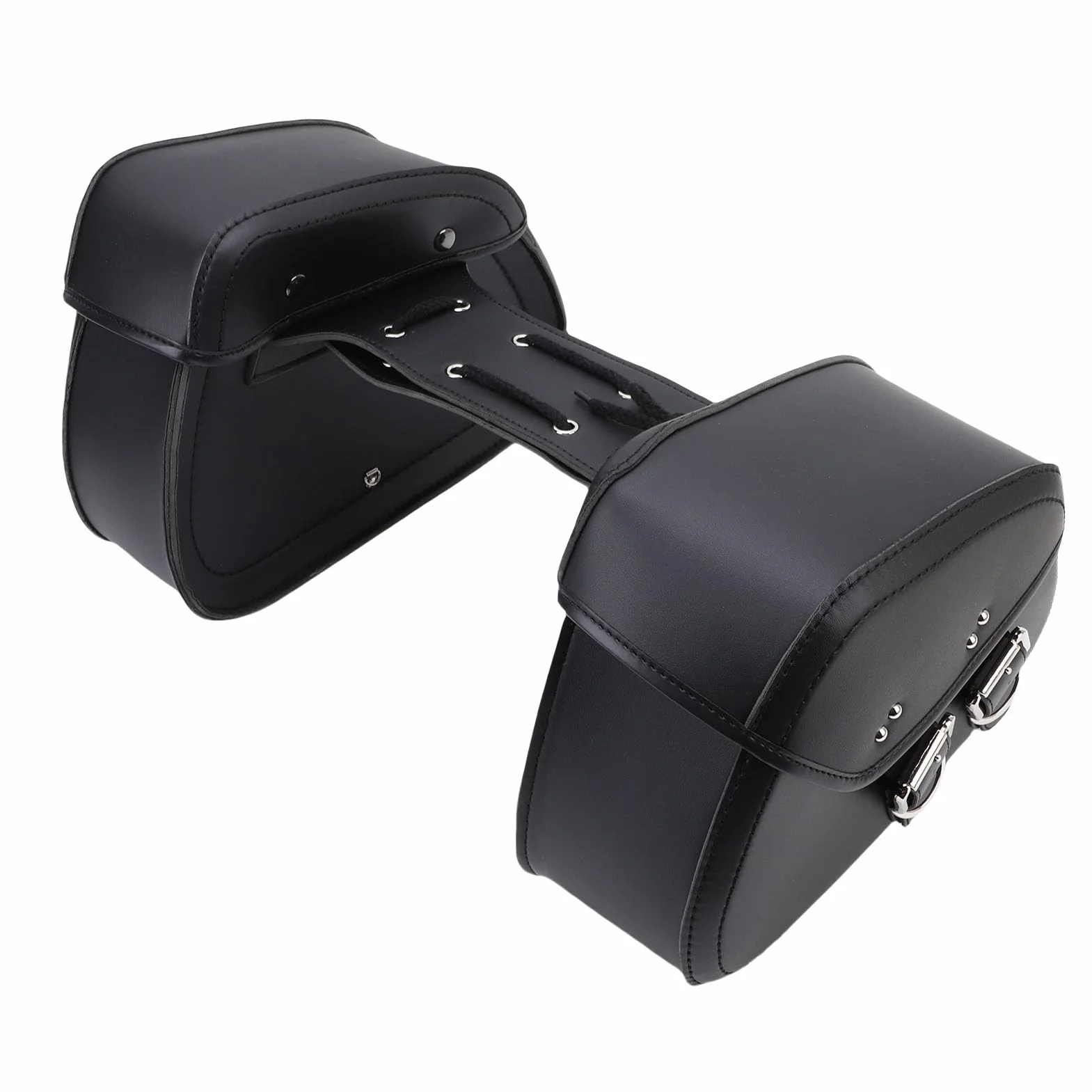 Yosoo Health Gear Boczne Torby Motocyklowe ze Skóry PU 16L Uniwersalne Sakwy Motocyklowe Wodoodporne Regulowane Mocowanie Liny na Niezbędne Rzeczy Z wewnętrzną kieszenią Z Siateczki Zachowującą