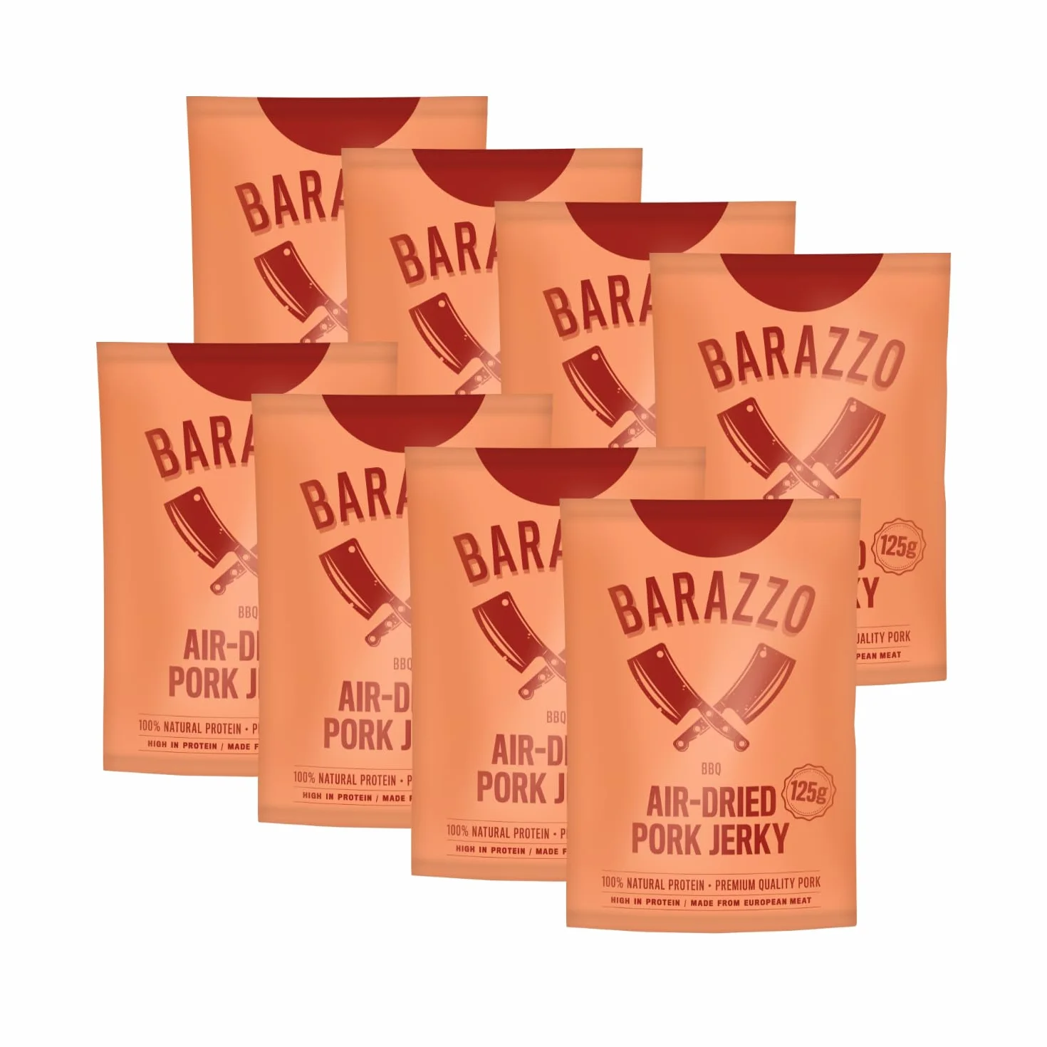 Barazzo Pork Jerky Barbecue 1 kg (2 x 500 g) Beef Jerky Biltong