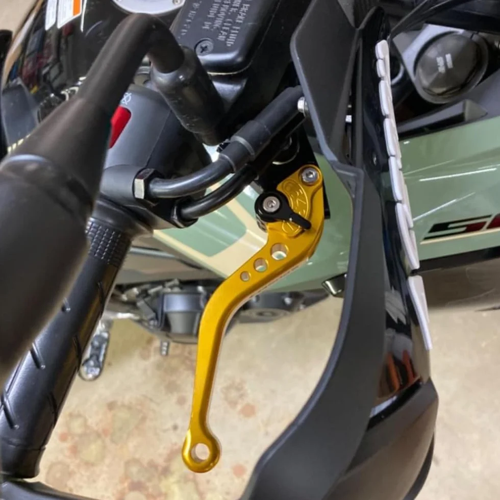Dla Triumph Speed 400 2024 krótka dźwignia sprzęgła hamulca akcesoria ze stopu aluminium CNC (czarny)