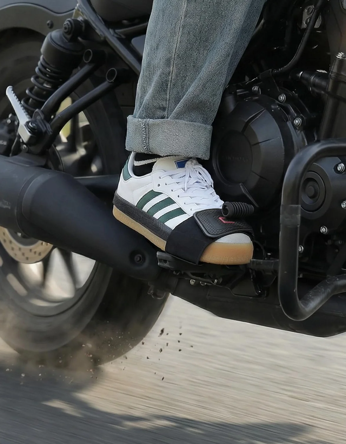 KEMIMOTO 2 sztuki uniwersalnych ochraniaczy na buty motocyklowe, antypoślizgowa ochrona przerzutki motocykla, osłona buta na dźwignię zmiany biegów, pasuje do motocykli, quadów, ATV, skuterów, czarne