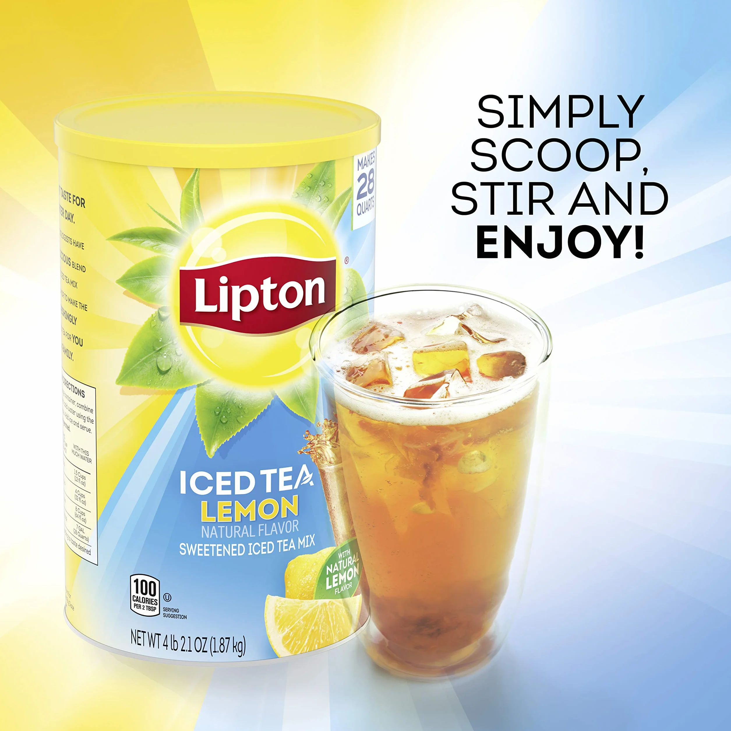 Lipton Iced Tea Mix, cytryna 28 qt (opakowanie 2) by Lipton