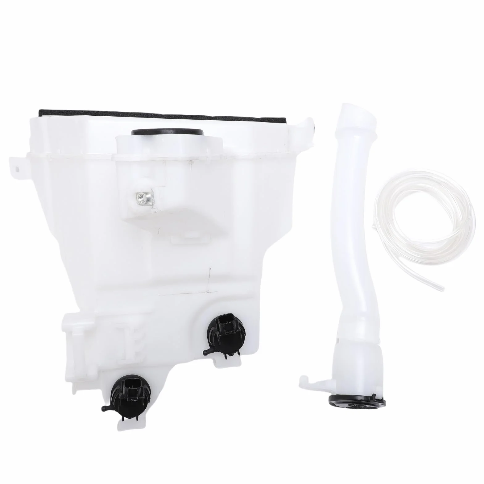 Aramox Zbiornik Płynu do Spryskiwacza Plastikowy zespół Zbiornika Podkładki z pokrywką Pompy i rurką wlewową Bezpośrednia Wymiana 8531560390 dla Kierowców