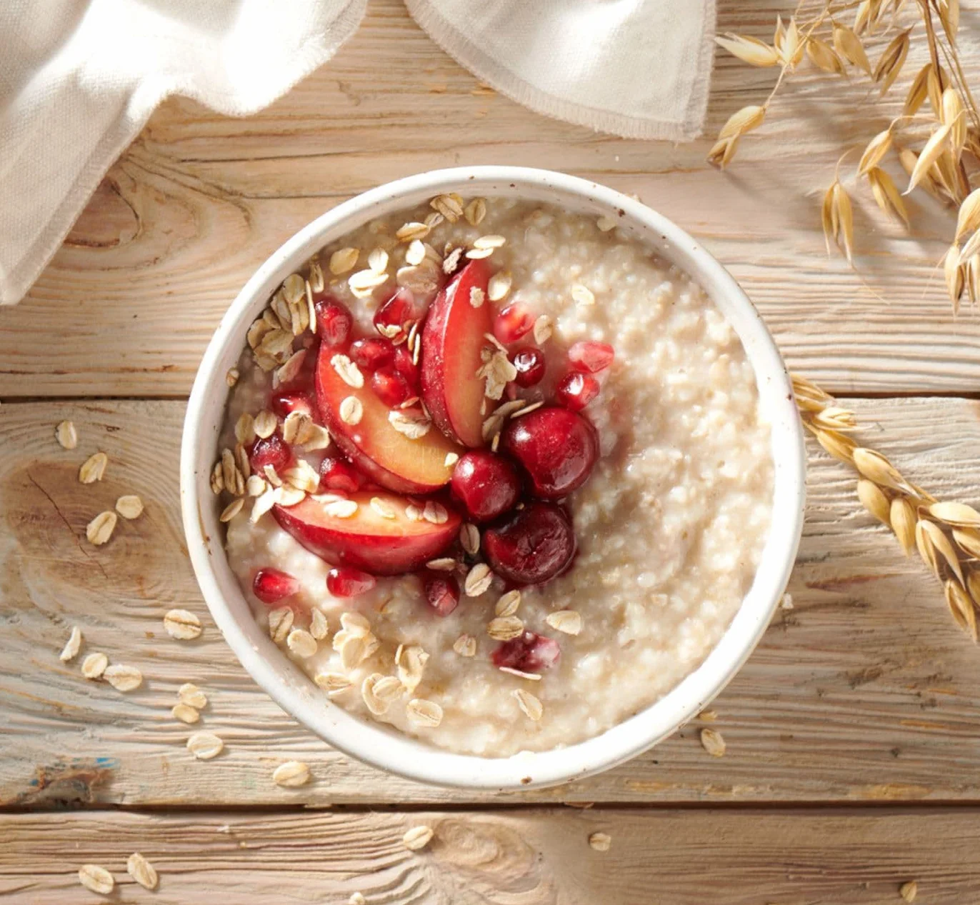 OneDayMore Zestaw Owsianek z Fińskimi Płatkami Owsianymi – Morela i Migdały, Śliwka i Wiśnia, Truskawka i Figa | 3×390 g | Naturalne Śniadanie Pełne Błonnika i Energii