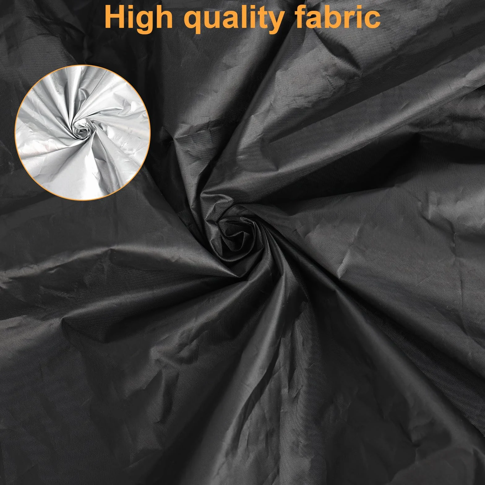 Pokrowiec ochronny na 4 opony, torba na opony ze sznurkiem i zamkiem błyskawicznym (tkanina Oxford 210D), odporna na deszcz, słońce i kurz (Ø 85 cm x wys. 120 cm)