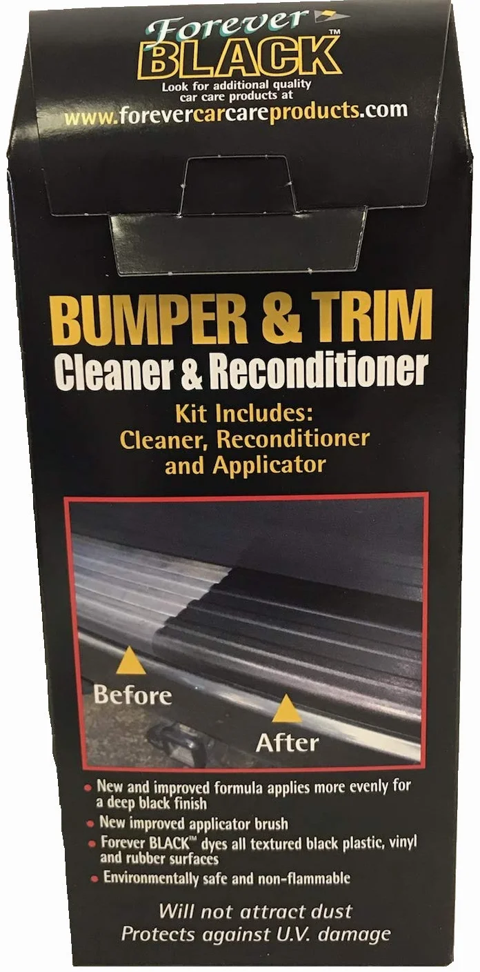 Forever Black Bumper and Trim Reconditioner Cleaner and Reconditioner – środek do czyszczenia tworzyw sztucznych, czarny, liczba 3