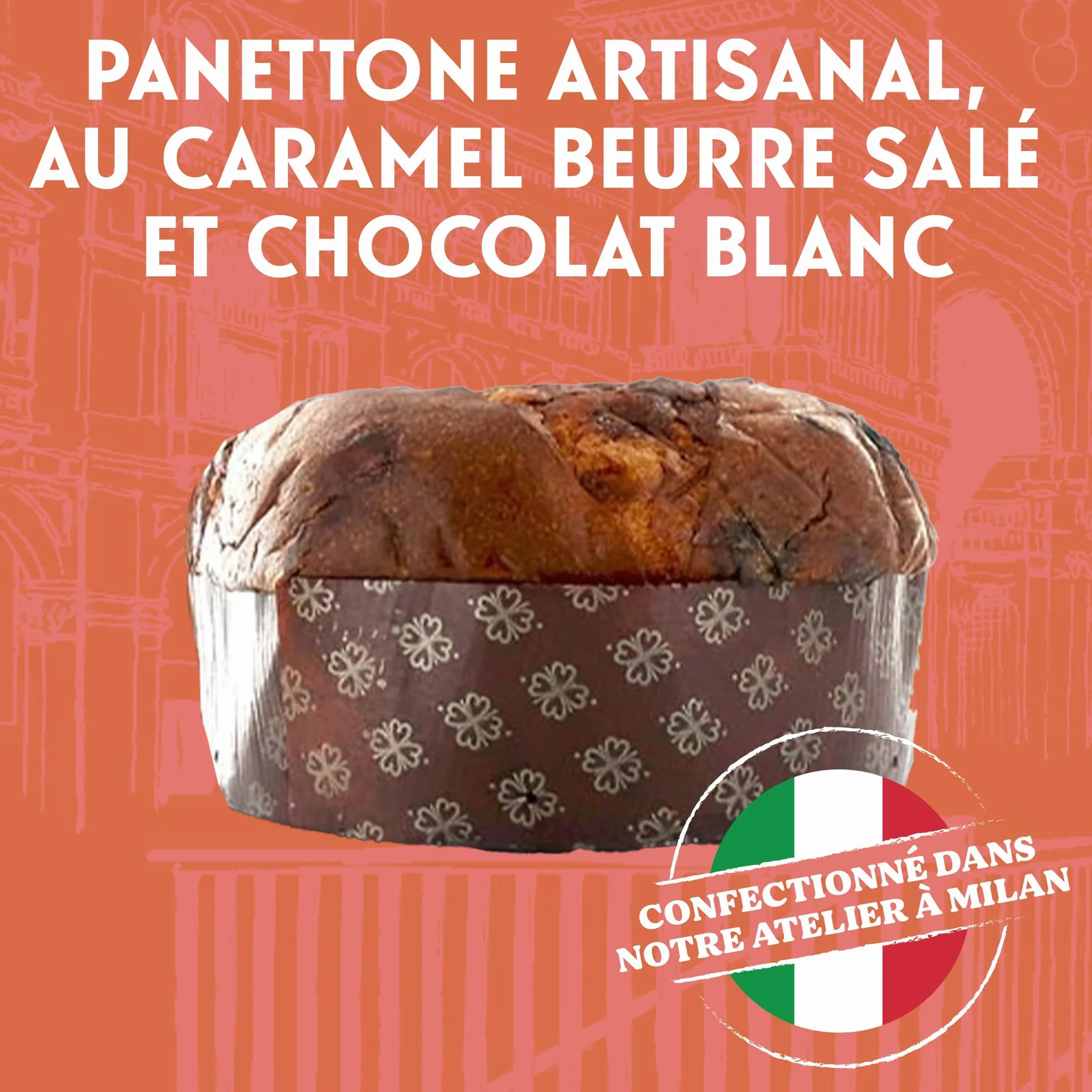 Panettone Vergani z solonym karmelem 750g Gourmet