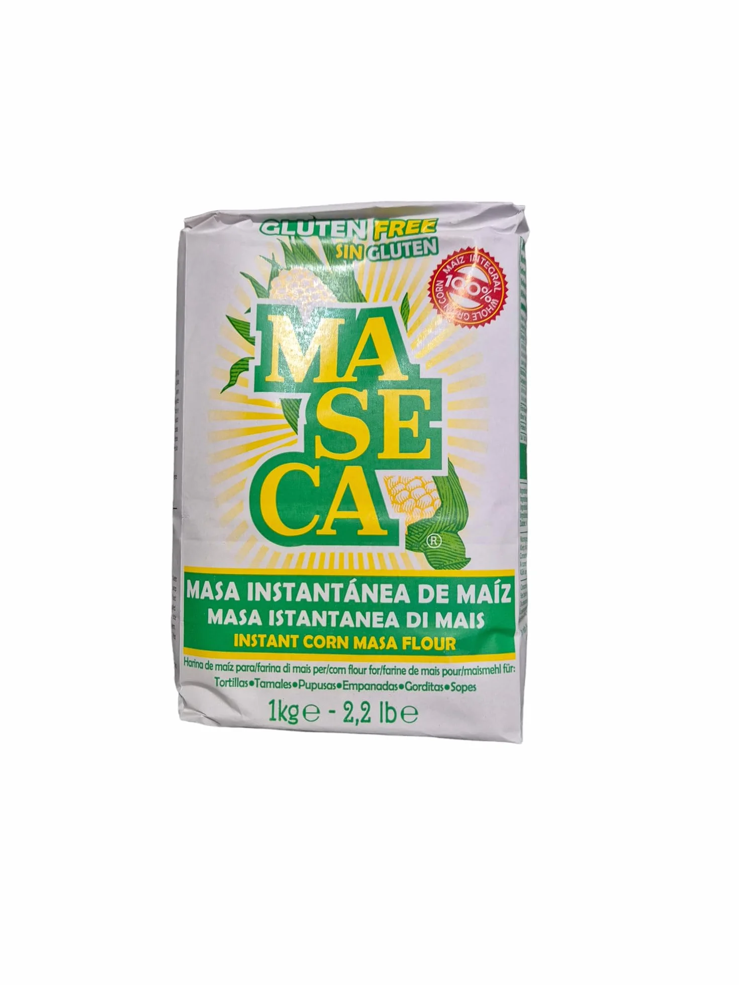 minafood - zestaw: 10 x mąka kukurydziana Maseca do tortilli - Harina de Maíz 1 kg