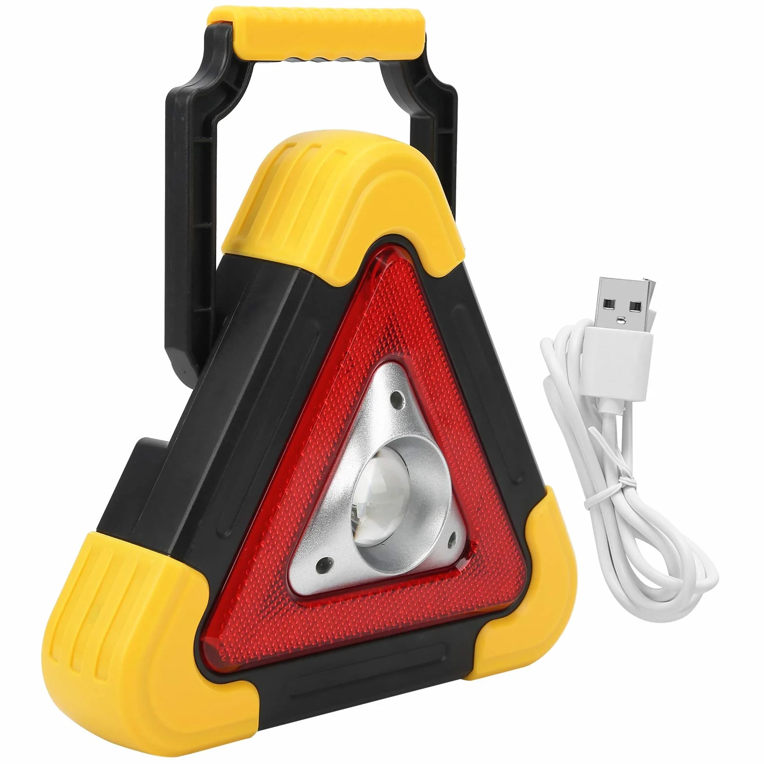 Trójkątna lampa ostrzegawcza samochodu Awaryjne, wielofunkcyjne światło robocze, migający znak ostrzegawczy w przypadku awarii pojazdu
