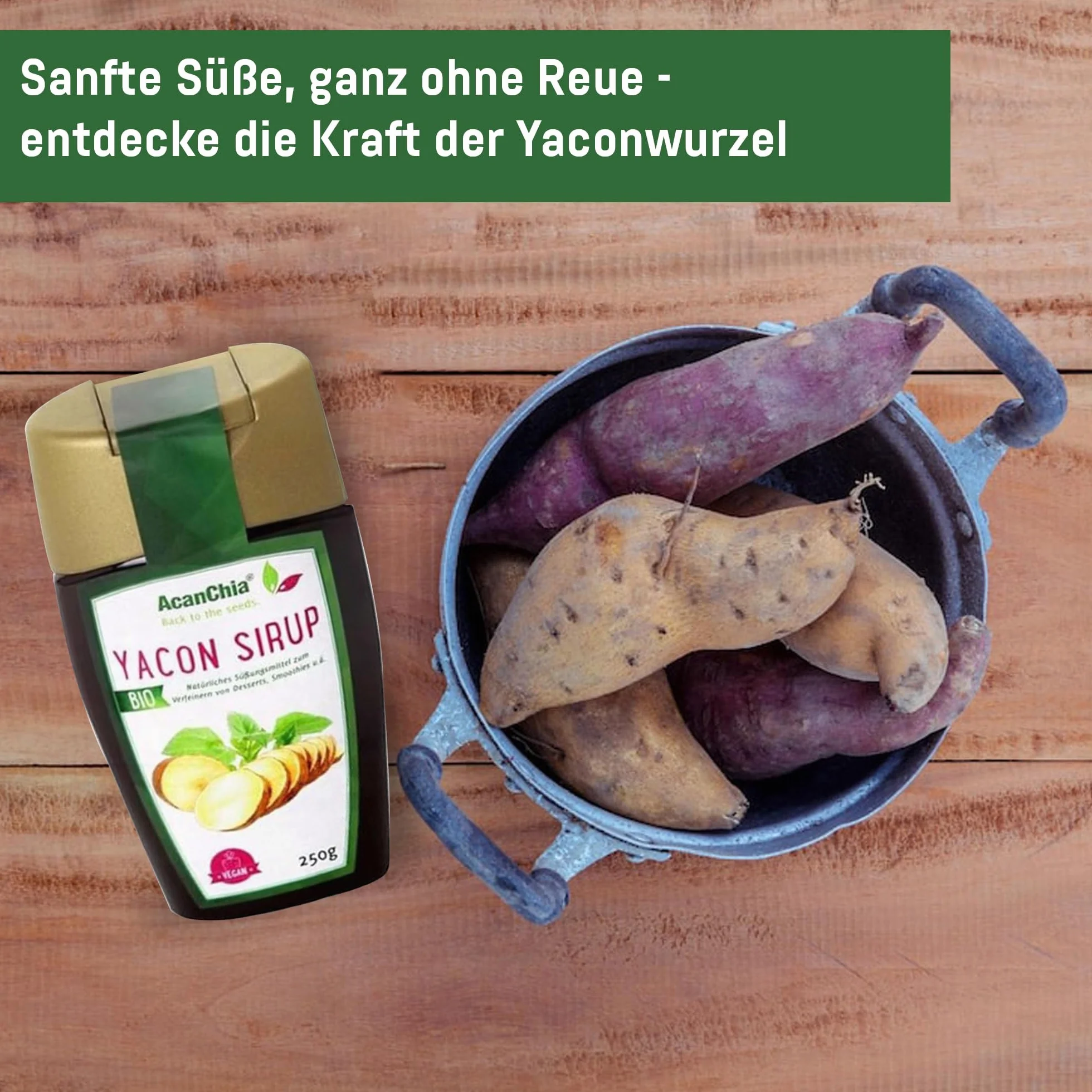 Yacon syrop 250 g Bio AcanChia jakość surowej żywności