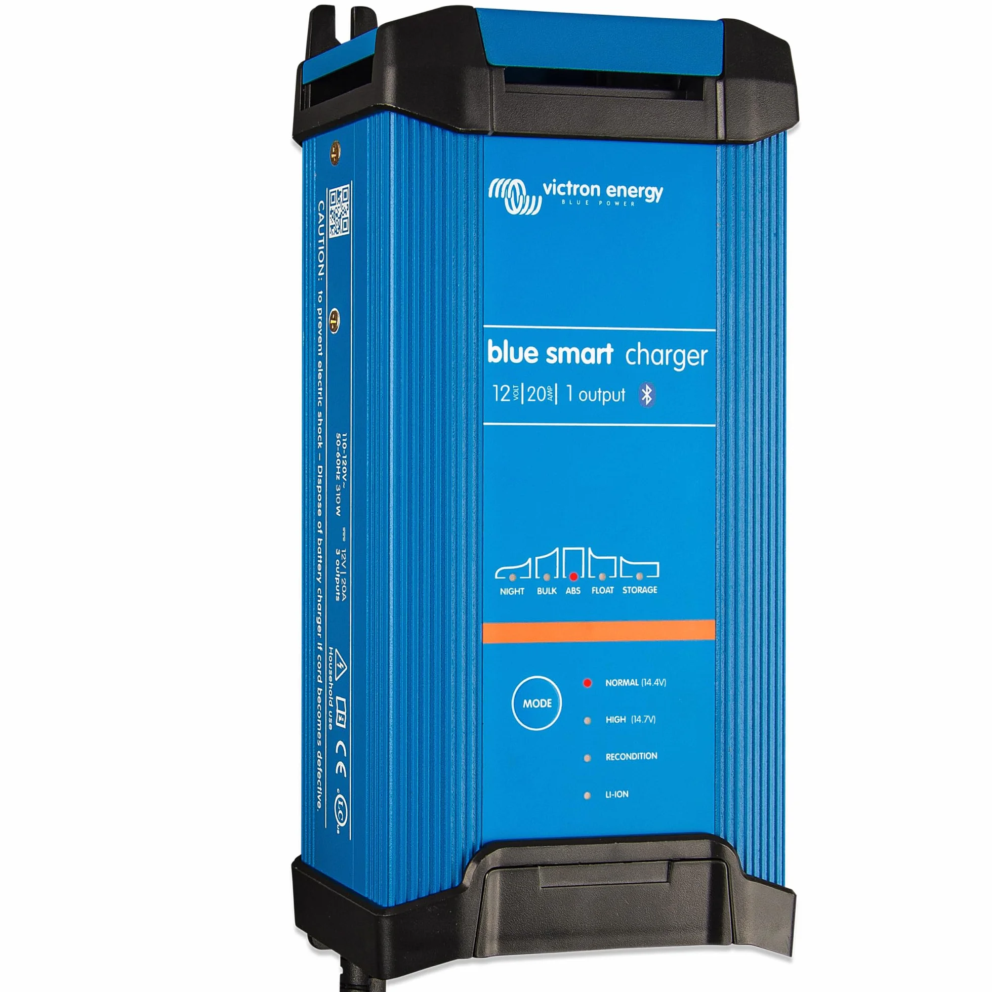 Victron Energy Blue Smart IP22 12-Volt 20 amp 230V, Jedno Wyjście Ładowarka do Akumulatorów CEE 7/7, Bluetooth