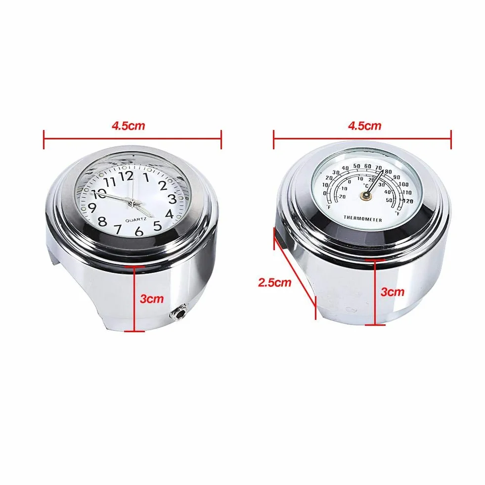 Motocykl uniwersalny wodoodporny termometr do kierownicy 1,7 cm 1 cm Temp