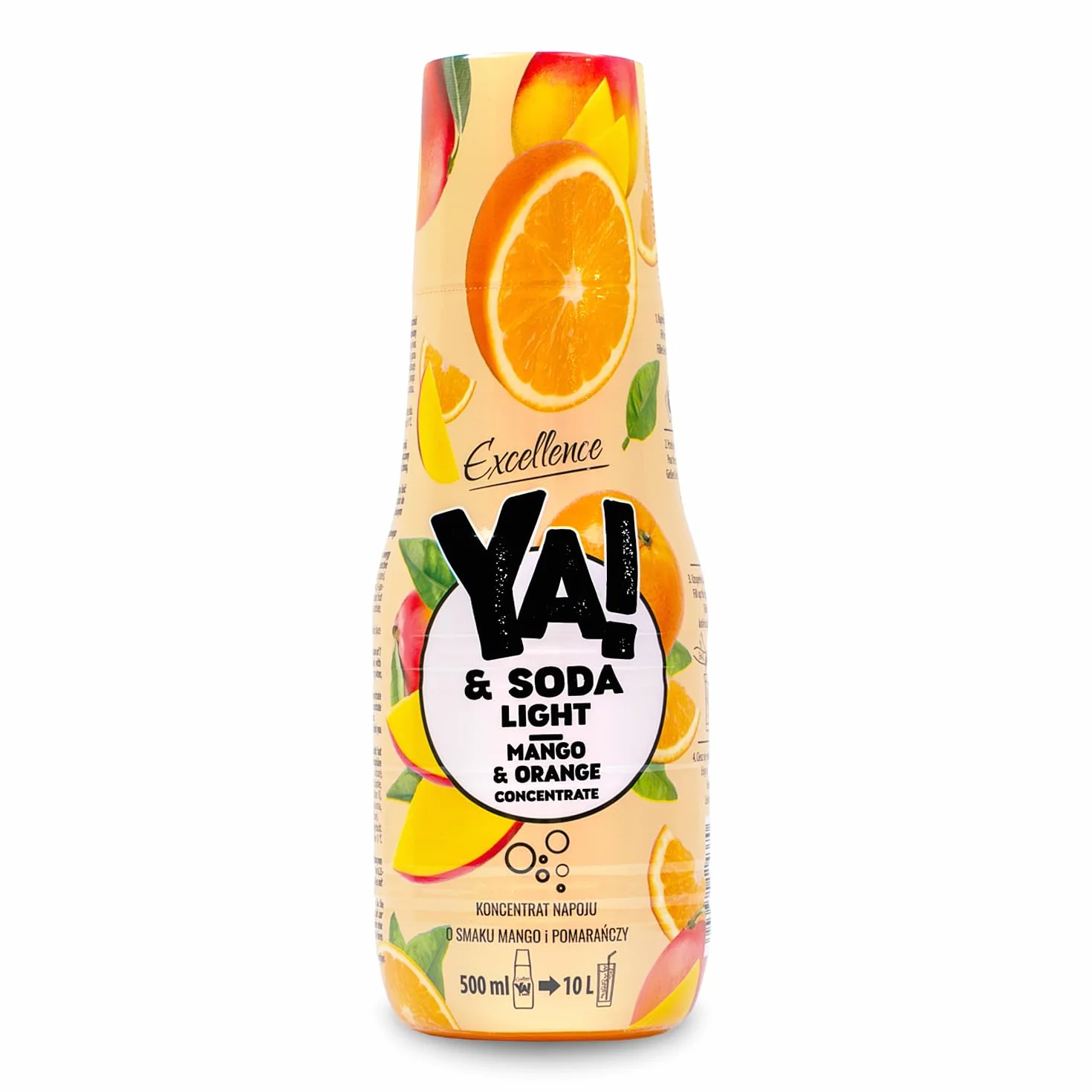 YA!&SODA LIGHT Koncentrat napoju mango pomarańcza 500 ml