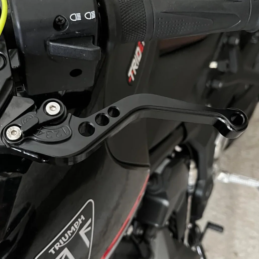 Kompatybilna z Honda NX500 2024 krótka dźwignia sprzężenia hamulca, wykonana ze stopu aluminium CNC (tytan)
