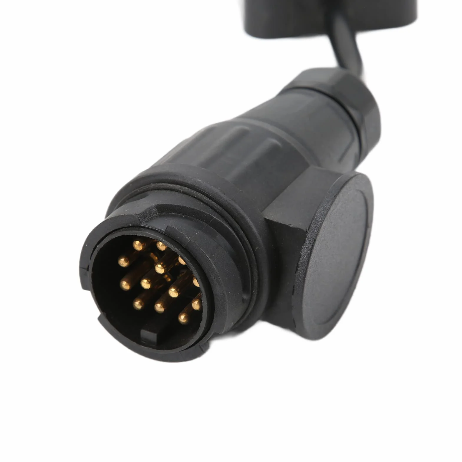 Adapter przyczepy EU 13-pin do US 7-styk, konwerter światła przyczepy