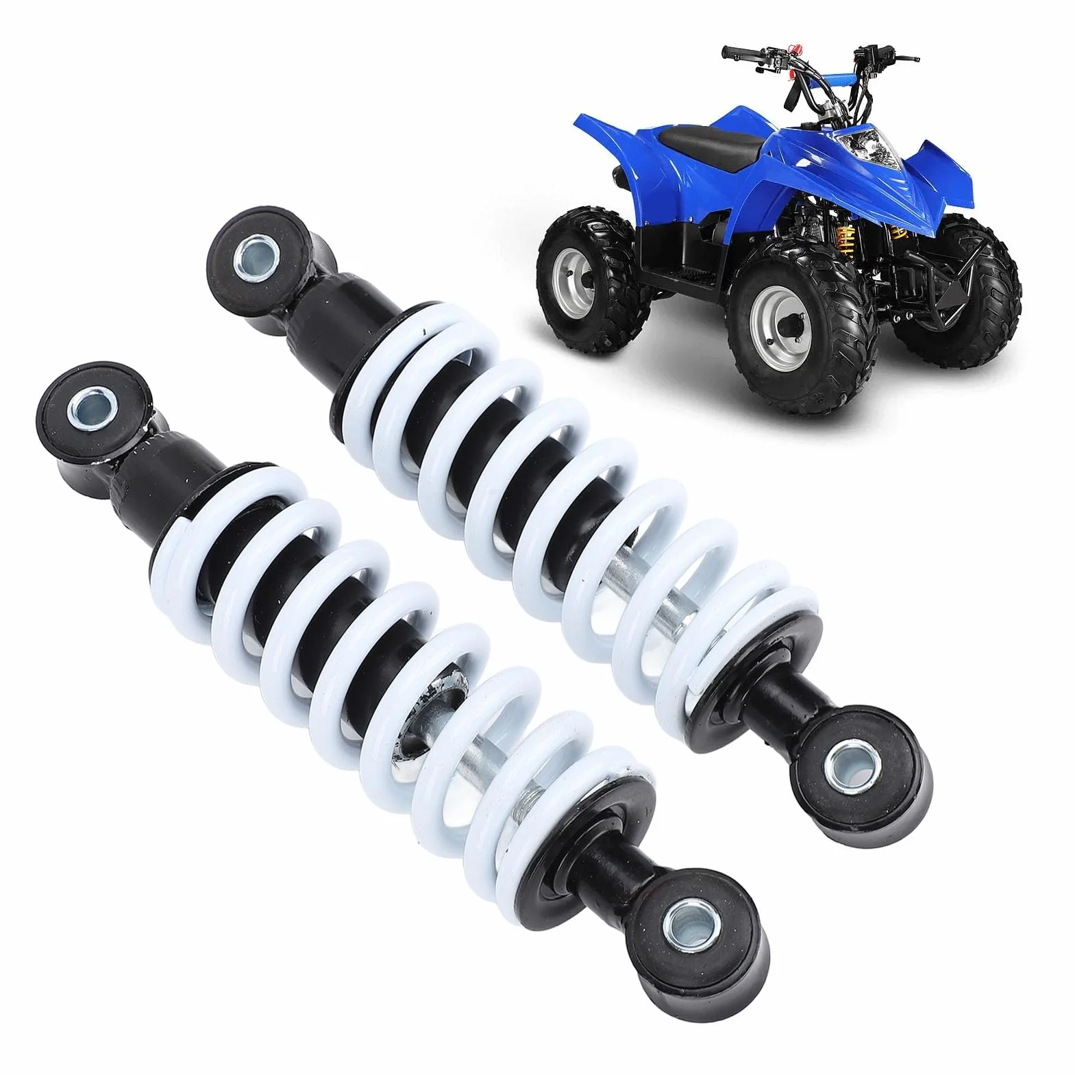 2 szt. 190mm Amortyzator Motocyklowy Motocykl Regulowany Amortyzator 200LBS Obciążenie Sprężyna o Wysokiej Wydajności dla Mini Motor Terenowy Skuter