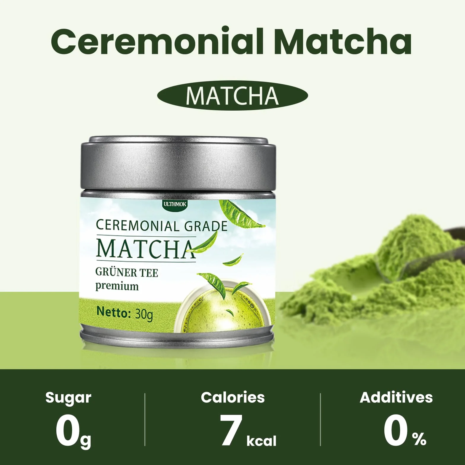 Matcha Premium w proszku 30g Zielona herbata Jade First Grade