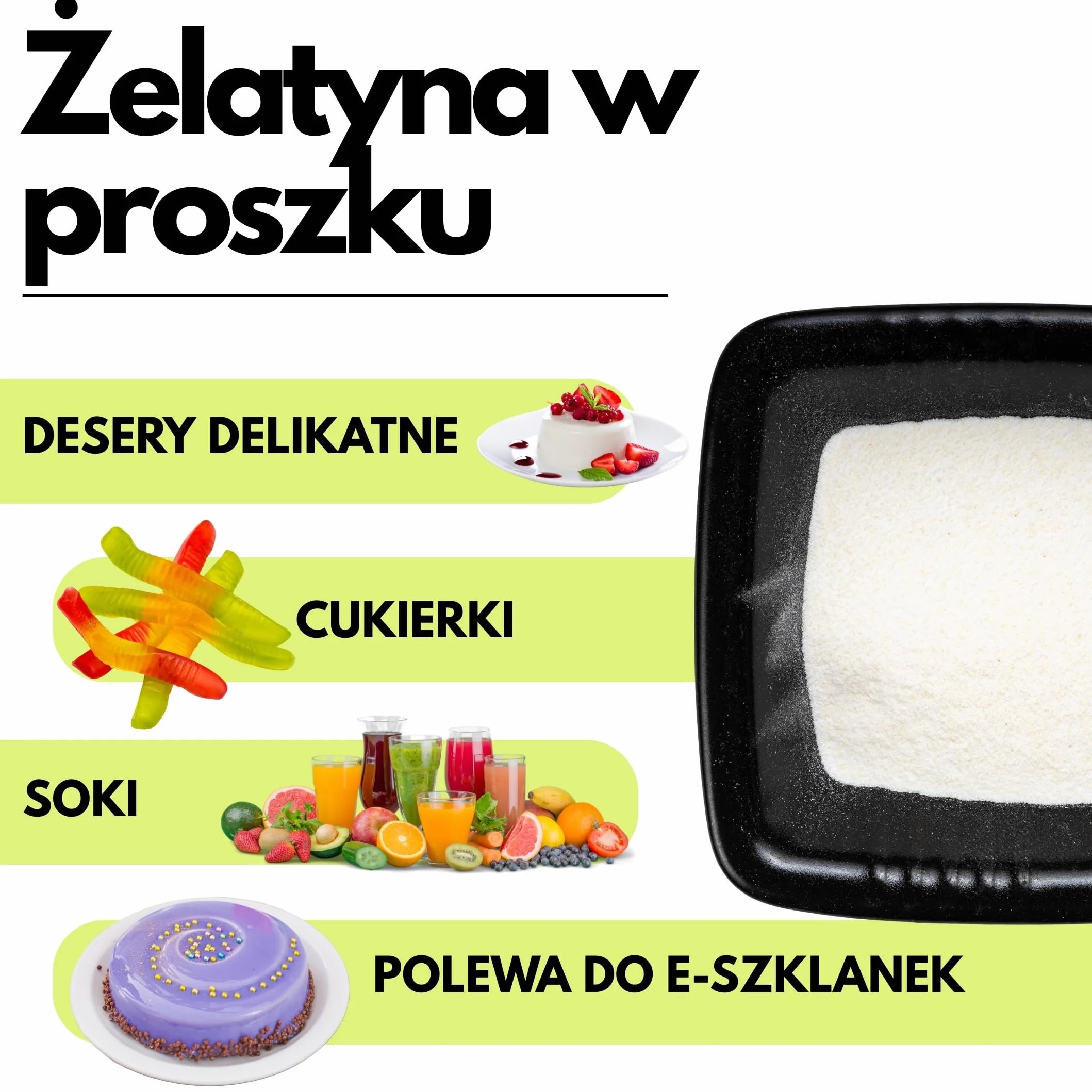 SaporePuro Żelatyna Spożywcza w Proszku 100 g 220 Bloom
