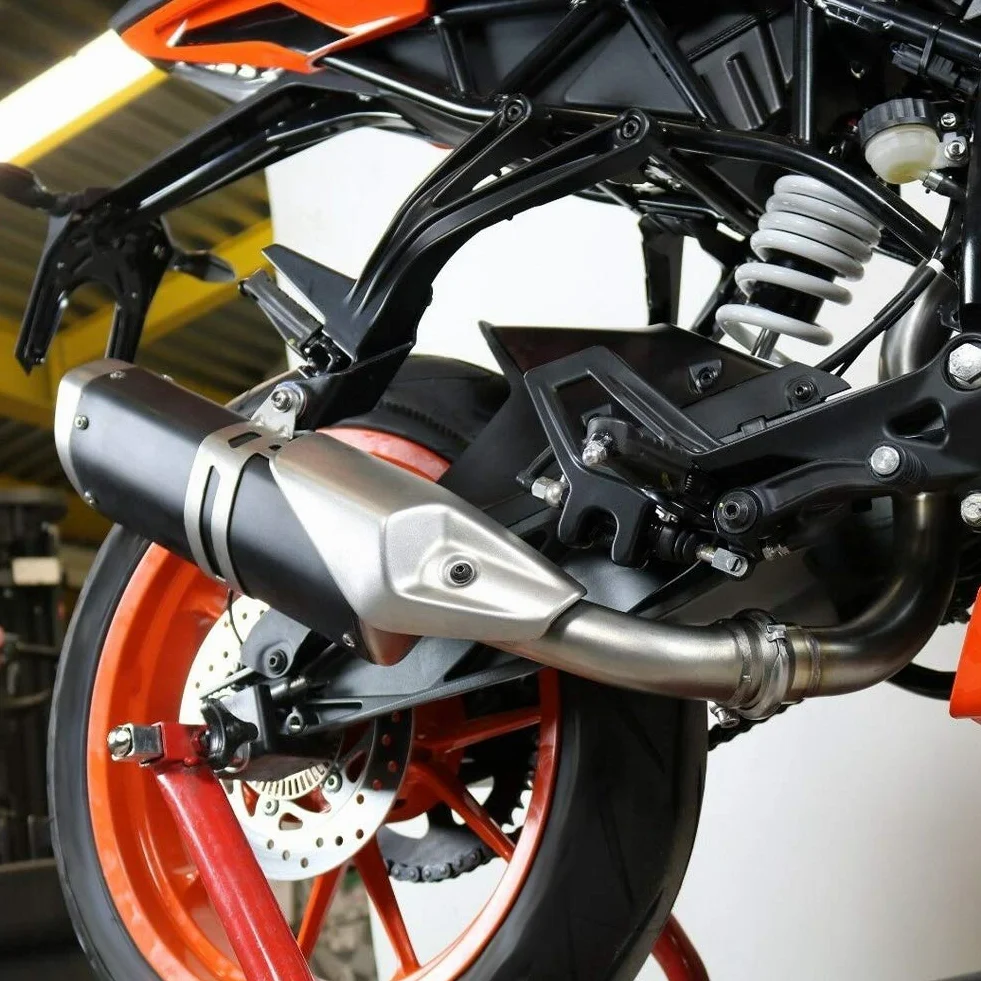Katalizator Gorgeri usunięty wydech Decat modyfikacja motocykla w środkowej części rury pasuje do KTM 125250390 Duke RC390 2017+
